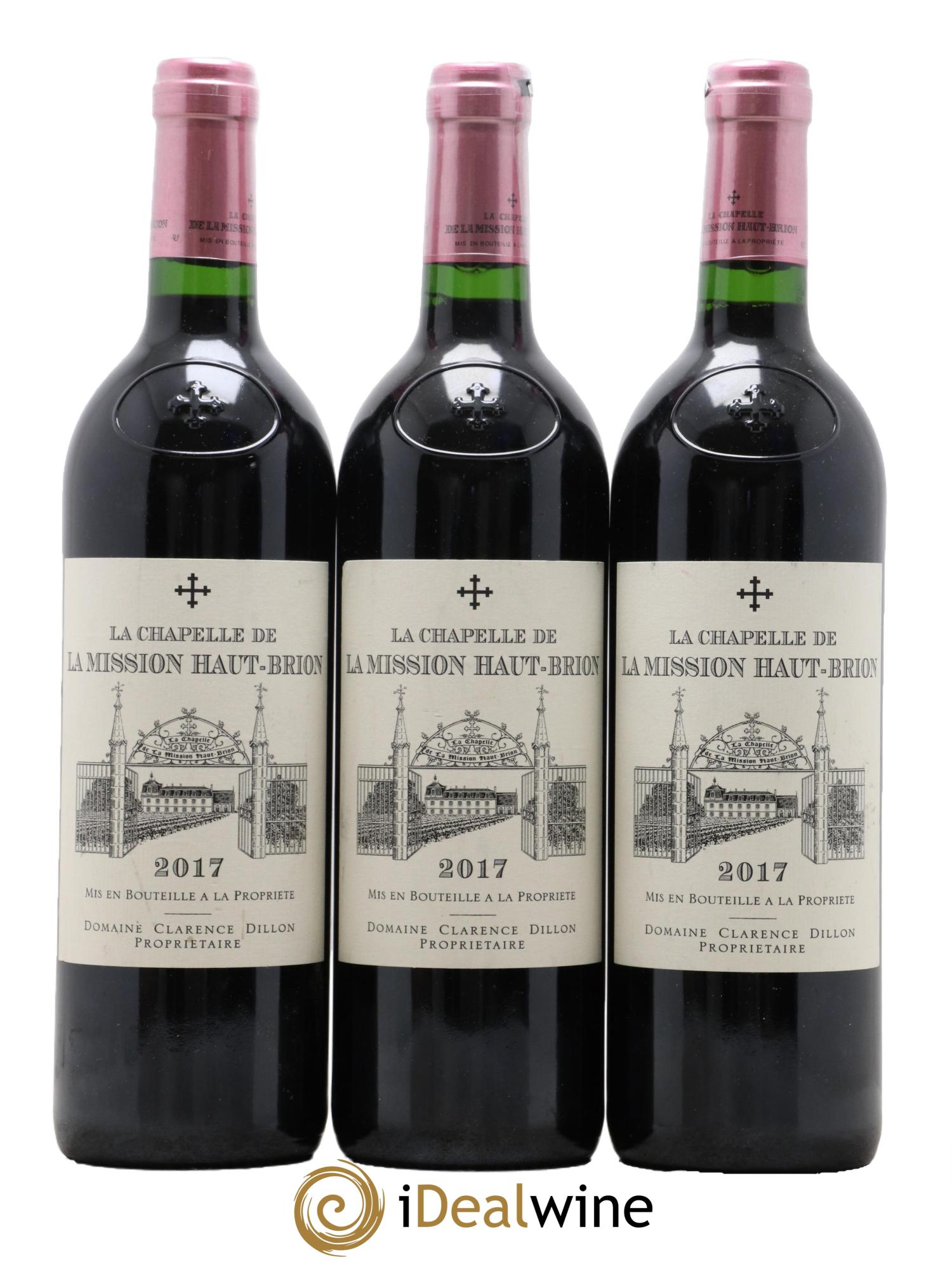 La Chapelle de La Mission Haut-Brion Second Vin  2017 - Lot of 3 bottles - 0