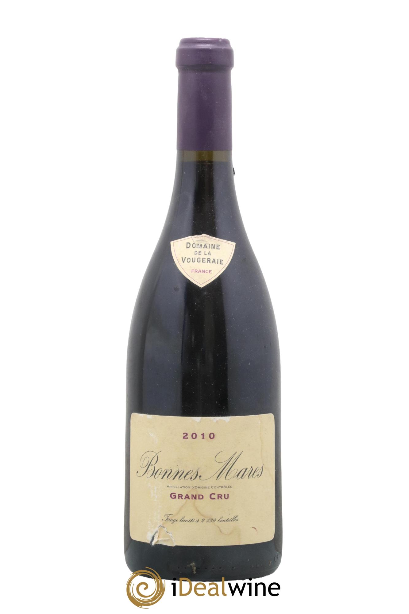 Bonnes-Mares Grand Cru La Vougeraie 2010 - Lot de 1 bouteille - 0