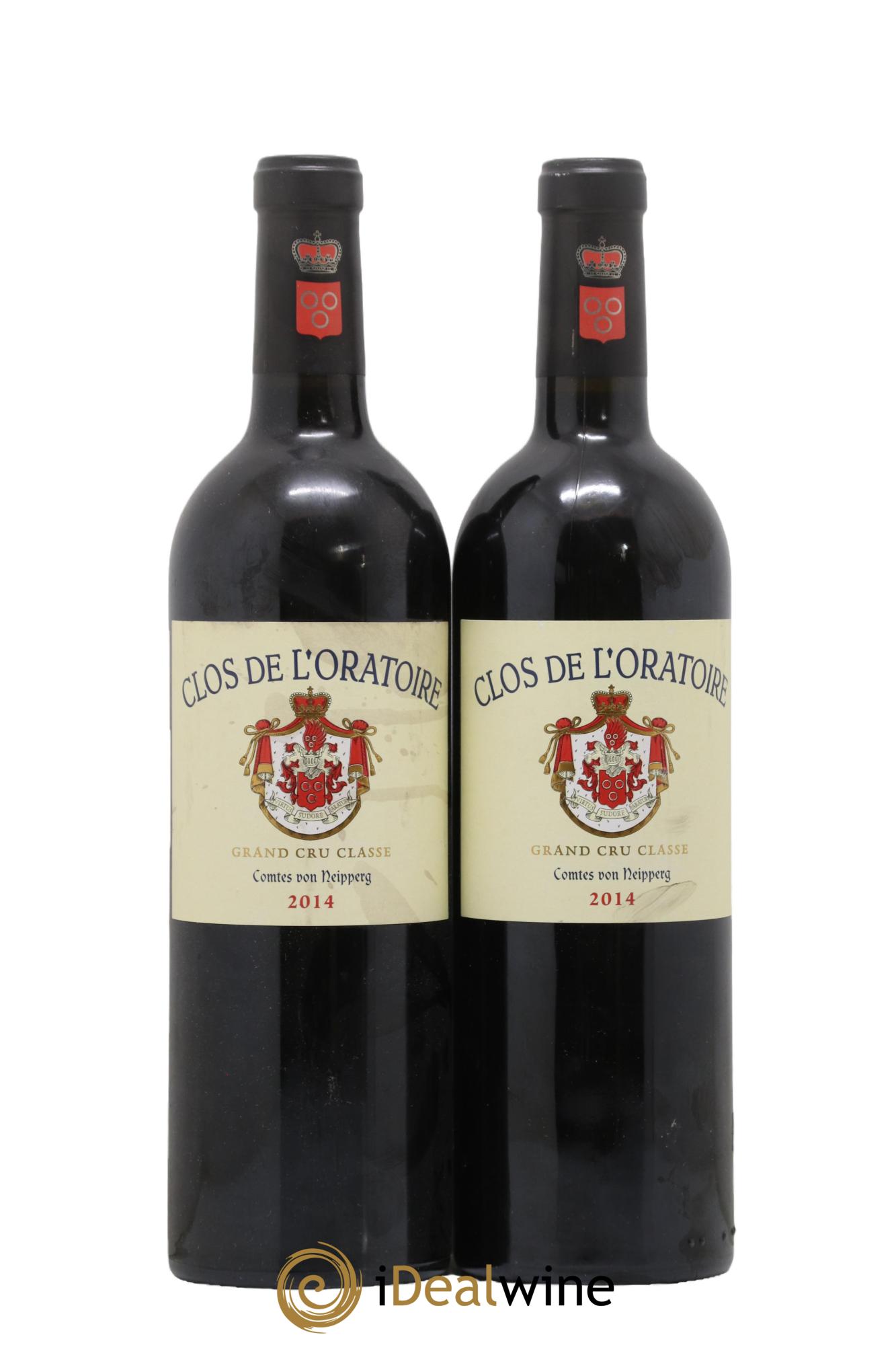 Clos de l'Oratoire Grand Cru Classé 2014 - Lotto di 2 bottiglie - 0