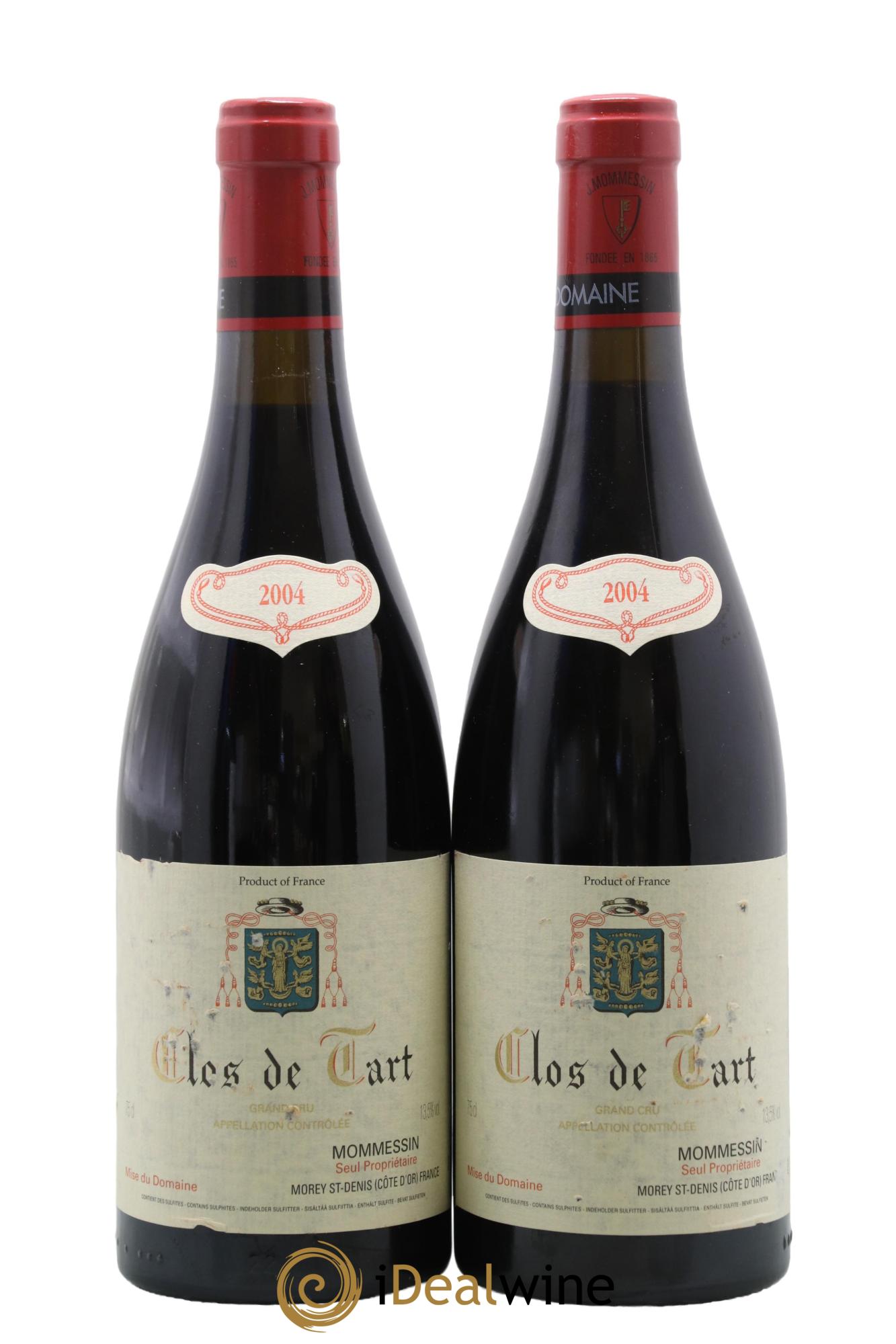 Clos de Tart Grand Cru Mommessin 2004 - Lot of 2 bottles - 0