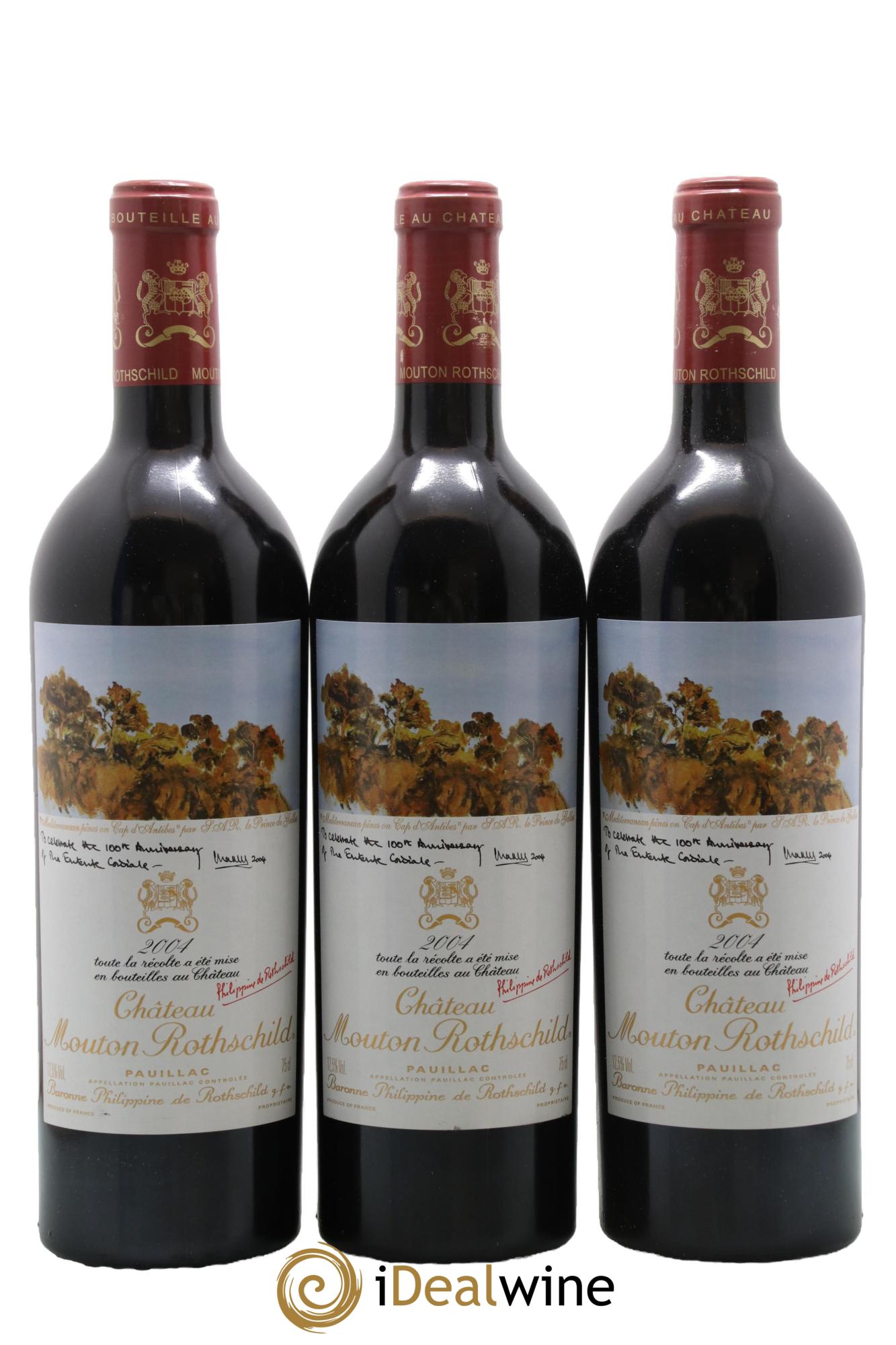 Château Mouton Rothschild 1er Grand Cru Classé 2004 - Lotto di 6 bottiglie - 3