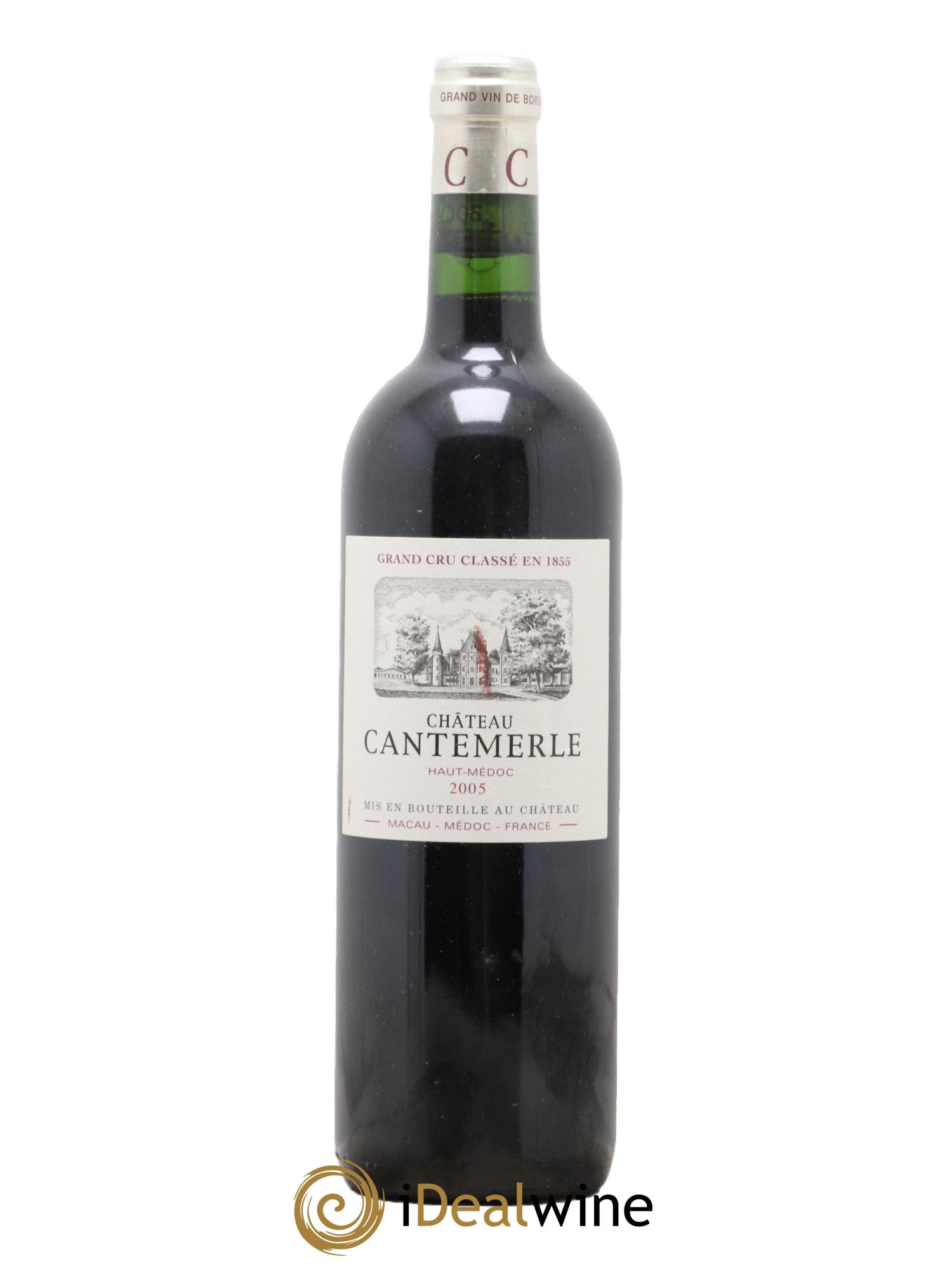 Château Cantemerle 5ème Grand Cru Classé 2005 - Lot de 1 bouteille - 0