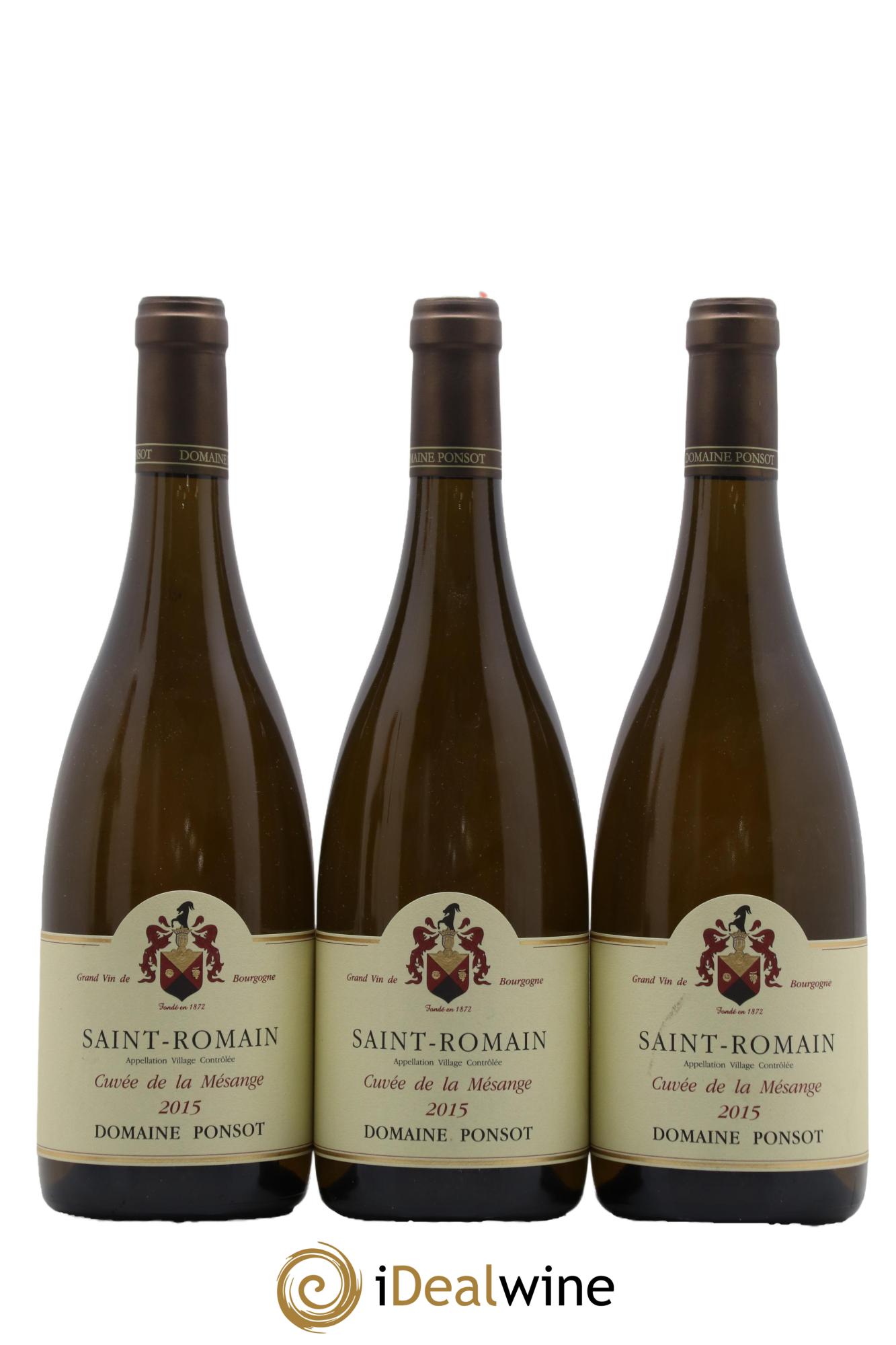 Saint-Romain Cuvée de la mésange Ponsot (Domaine) 2015 - Lotto di 3 bottiglie - 0