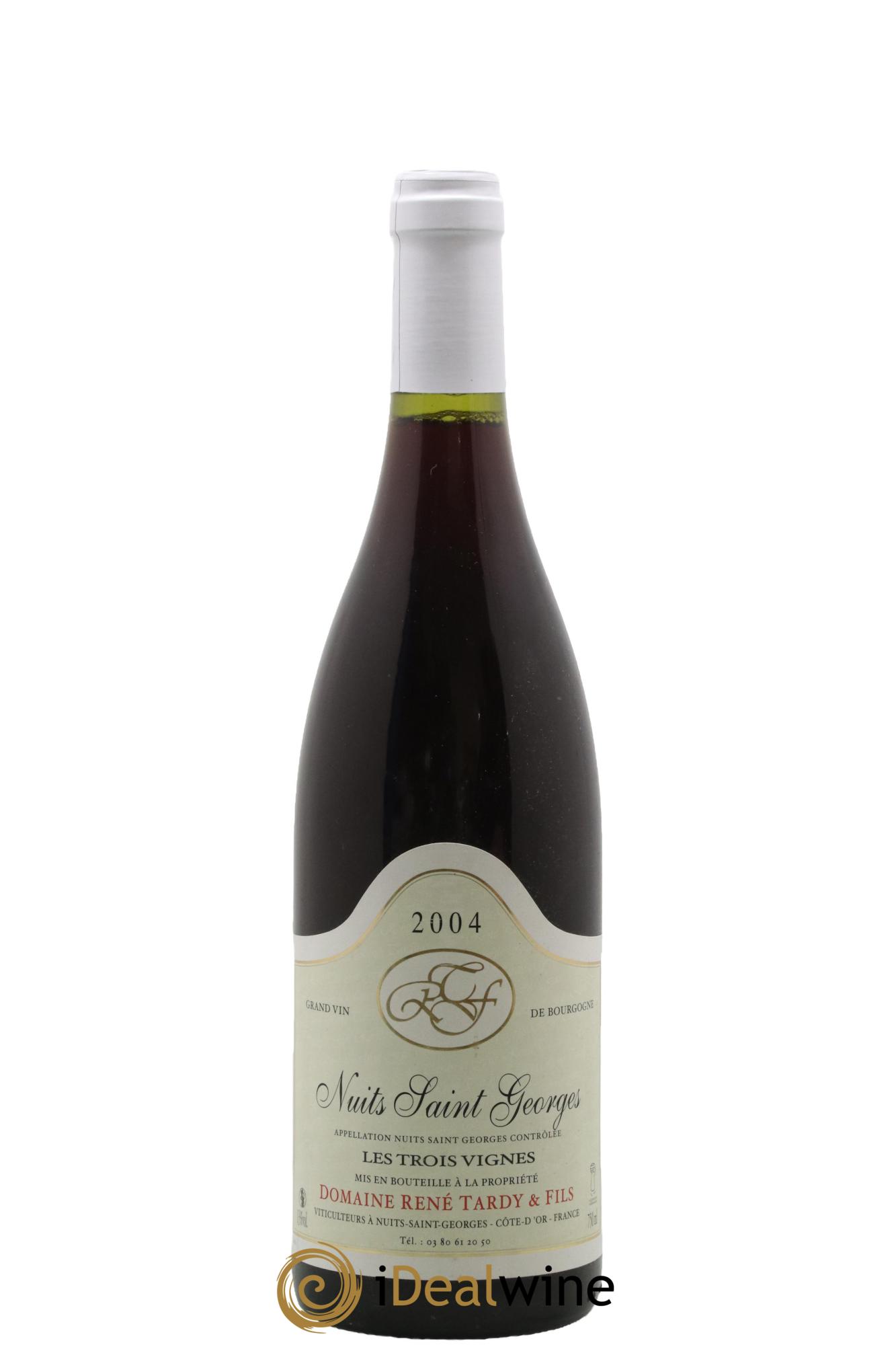 Nuits Saint-Georges Les Trois Vignes Rene Tardy 2004 - Lot de 1 bouteille - 0