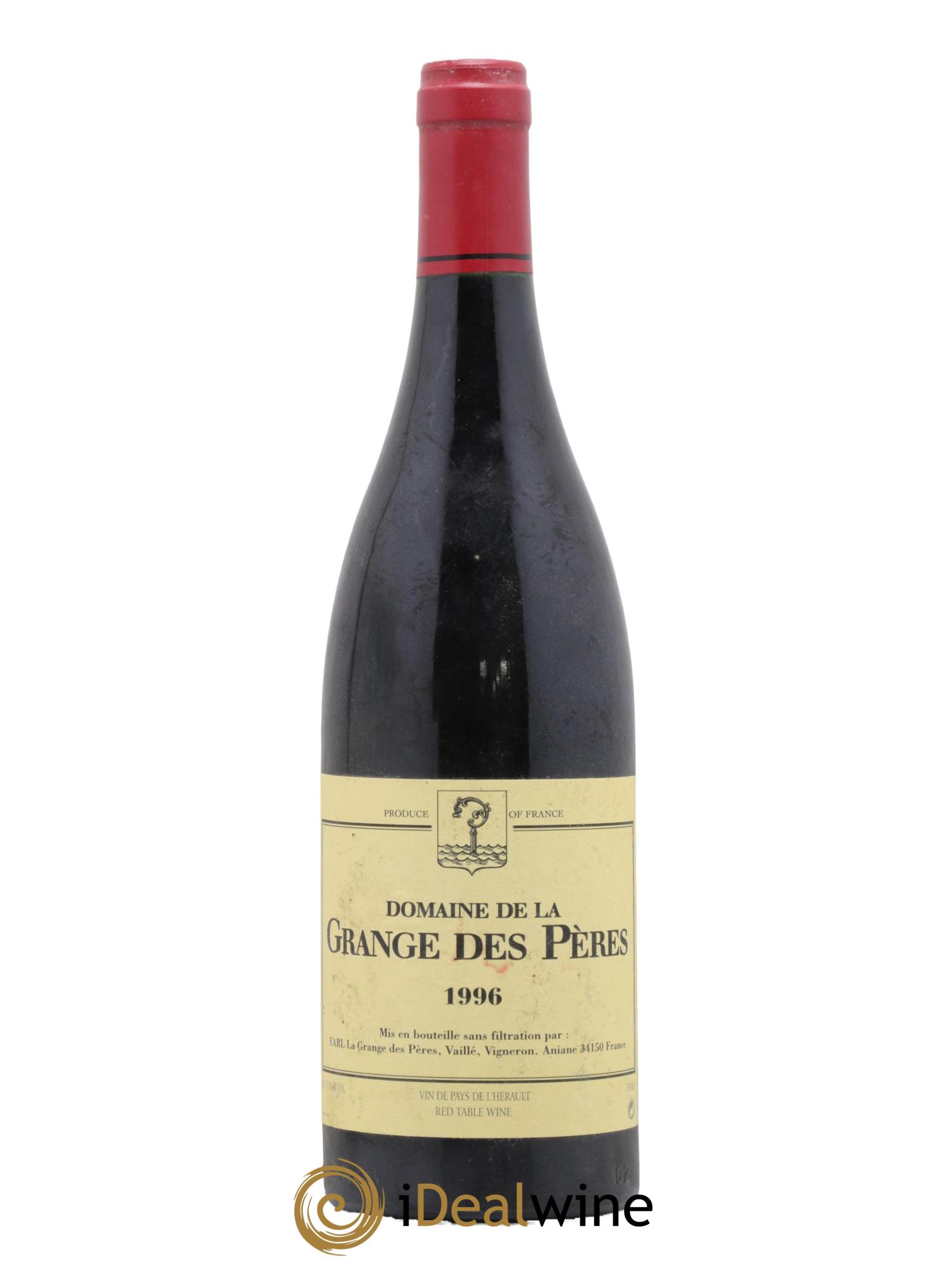 IGP Pays d'Hérault Grange des Pères Laurent Vaillé 1996 - Posten von 1 Flasche - 0