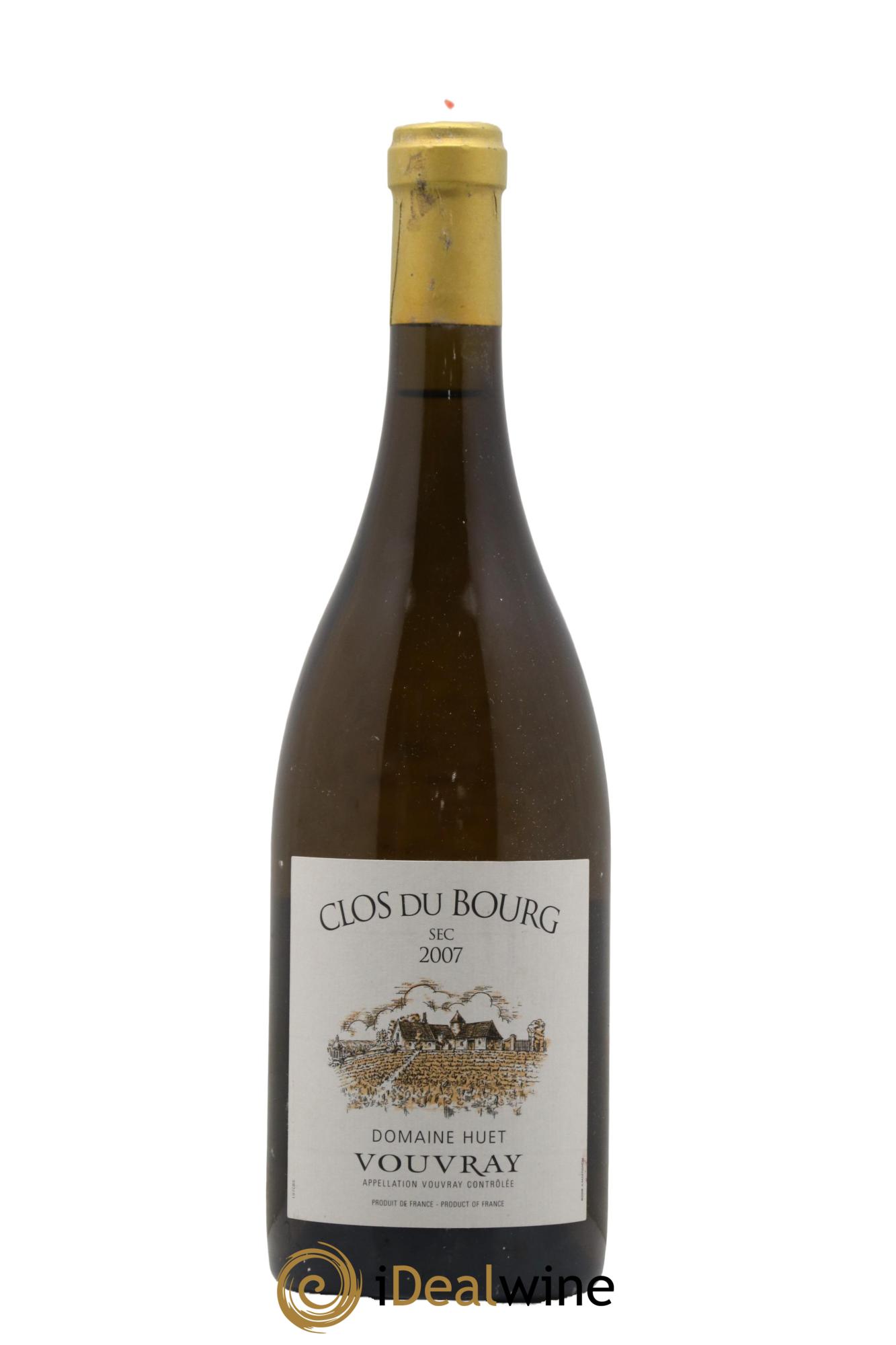 Vouvray Clos du Bourg Sec Domaine Huet 2007 - Posten von 1 Flasche - 0