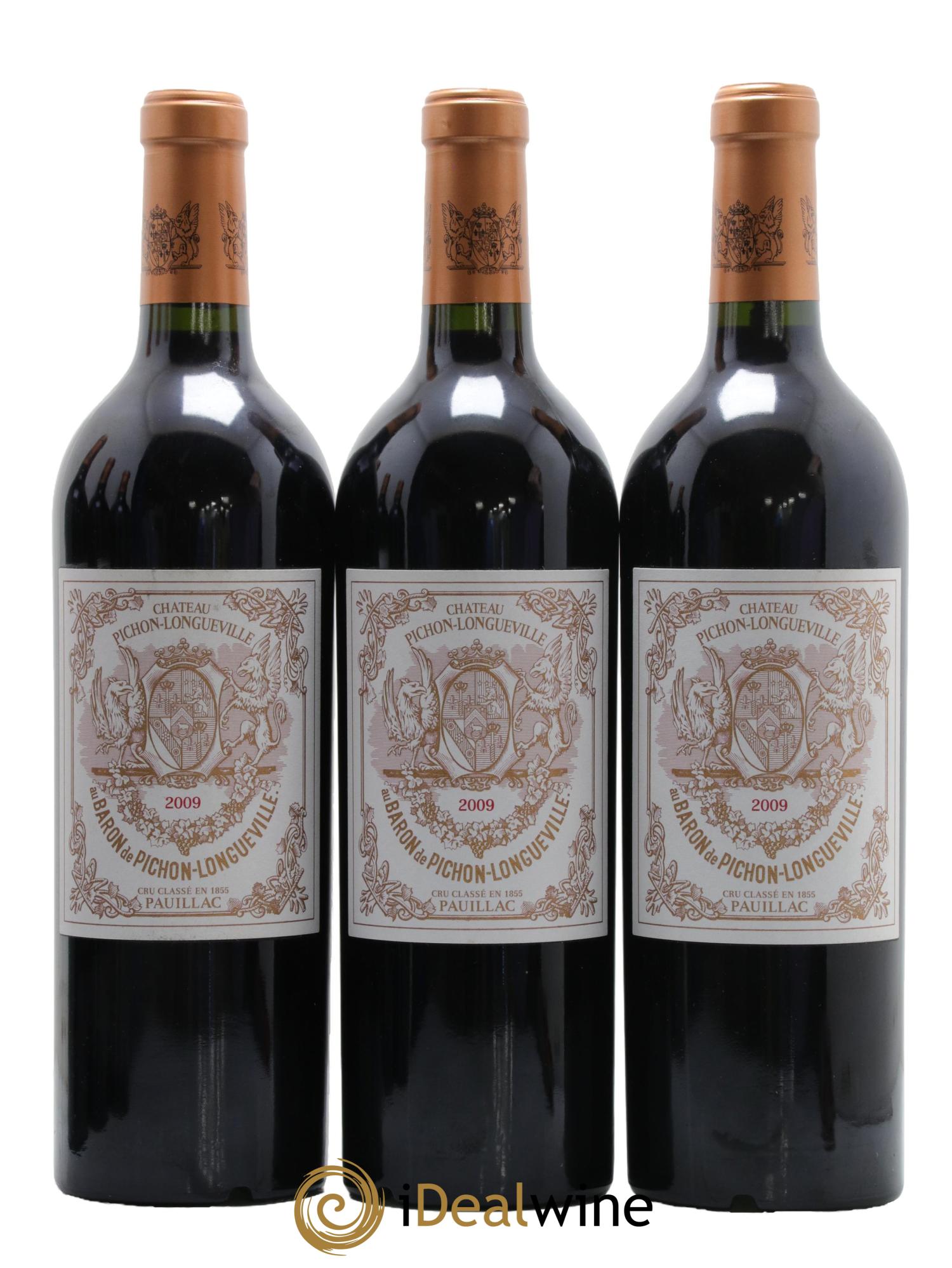 Pichon Longueville Baron 2ème Grand Cru Classé 2009 - Posten von 3 Flaschen - 0