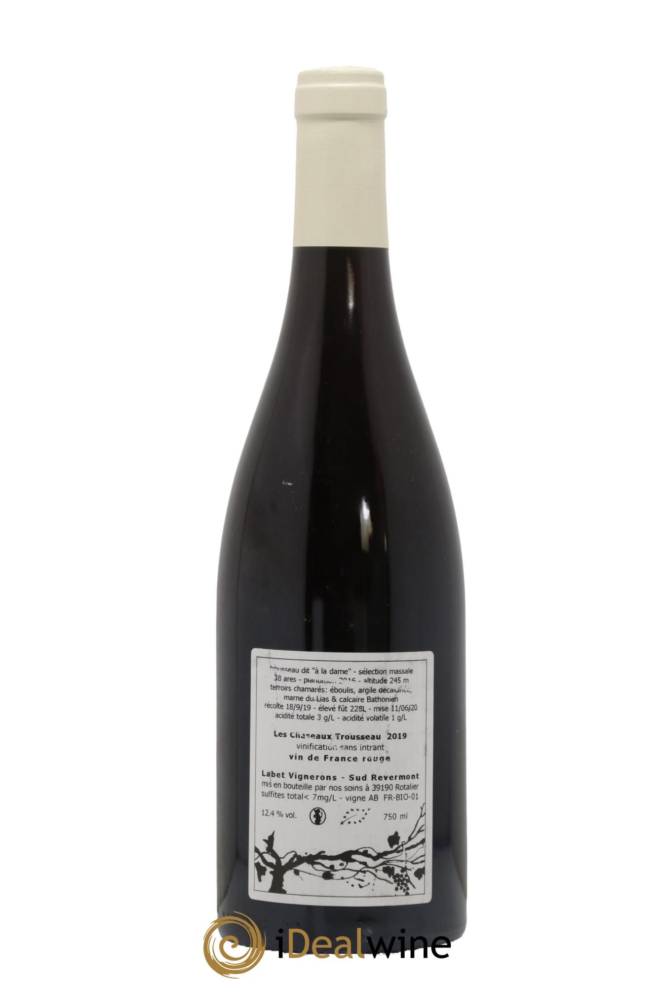 Côtes du Jura Trousseau Les Chaseaux Romain - Julien  - Charline Labet  2019 - Lot de 1 bouteille - 1