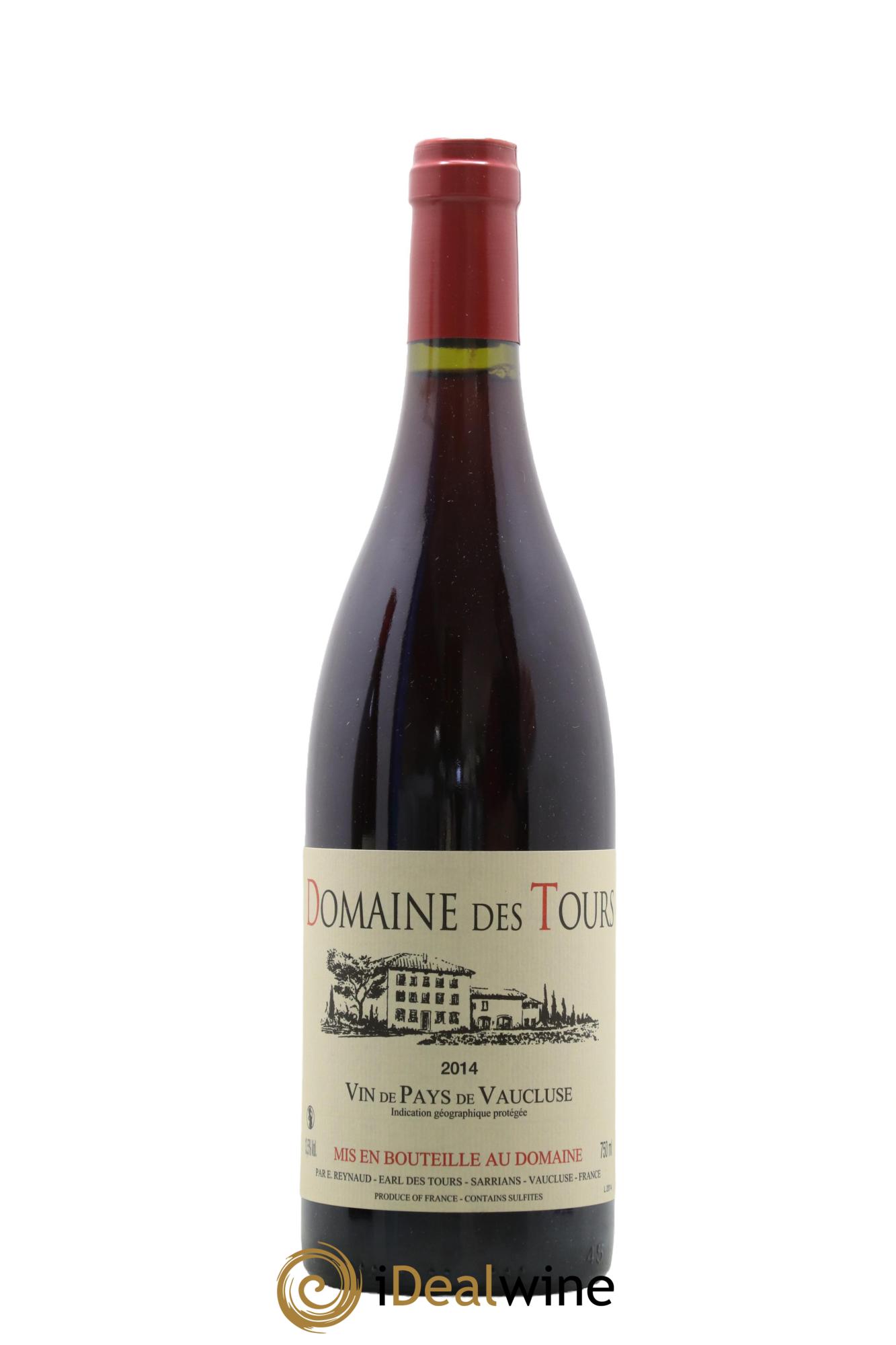 IGP Vaucluse (Vin de Pays de Vaucluse) Domaine des Tours Emmanuel Reynaud 2014 - Lot de 1 bouteille - 0