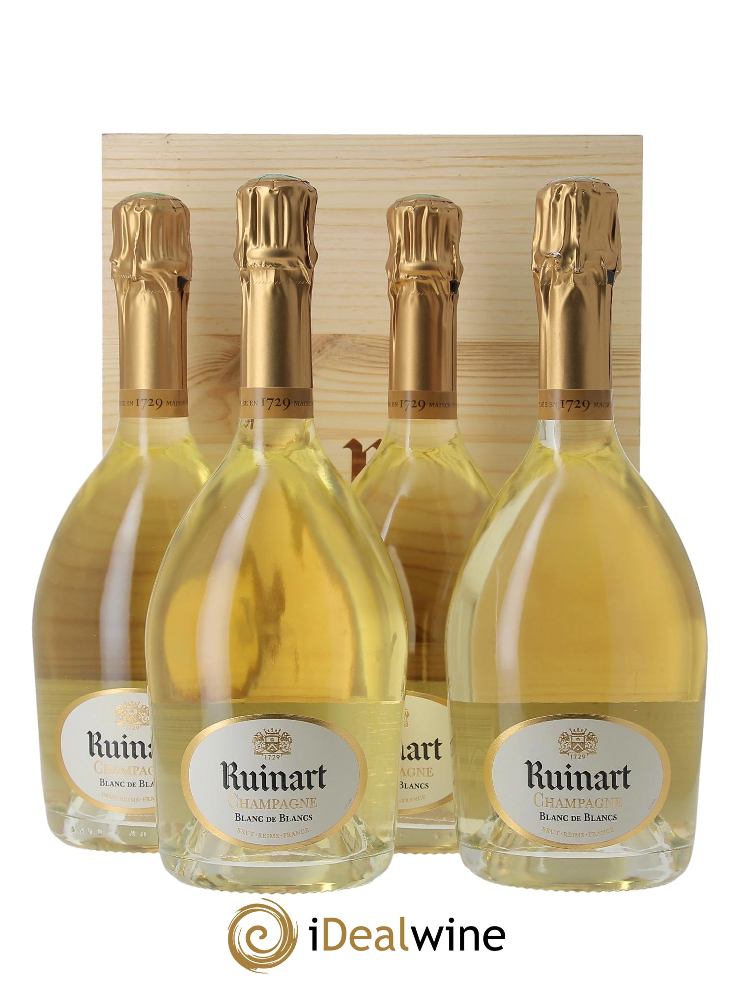 Caisse-cave Ruinart Blanc de blancs Ruinart   - Lot of 4 bottles - 0