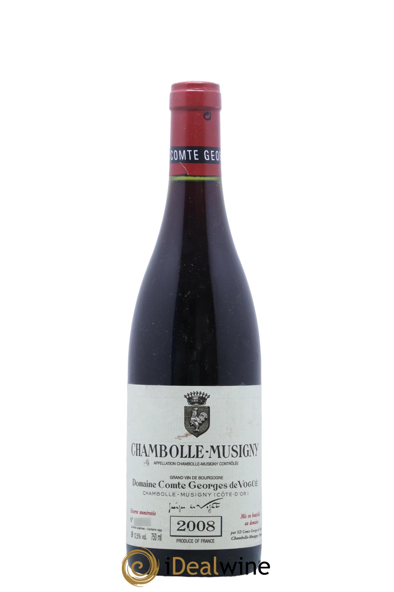 Chambolle-Musigny Comte Georges de Vogüé  2008 - Lot de 1 bouteille - 0