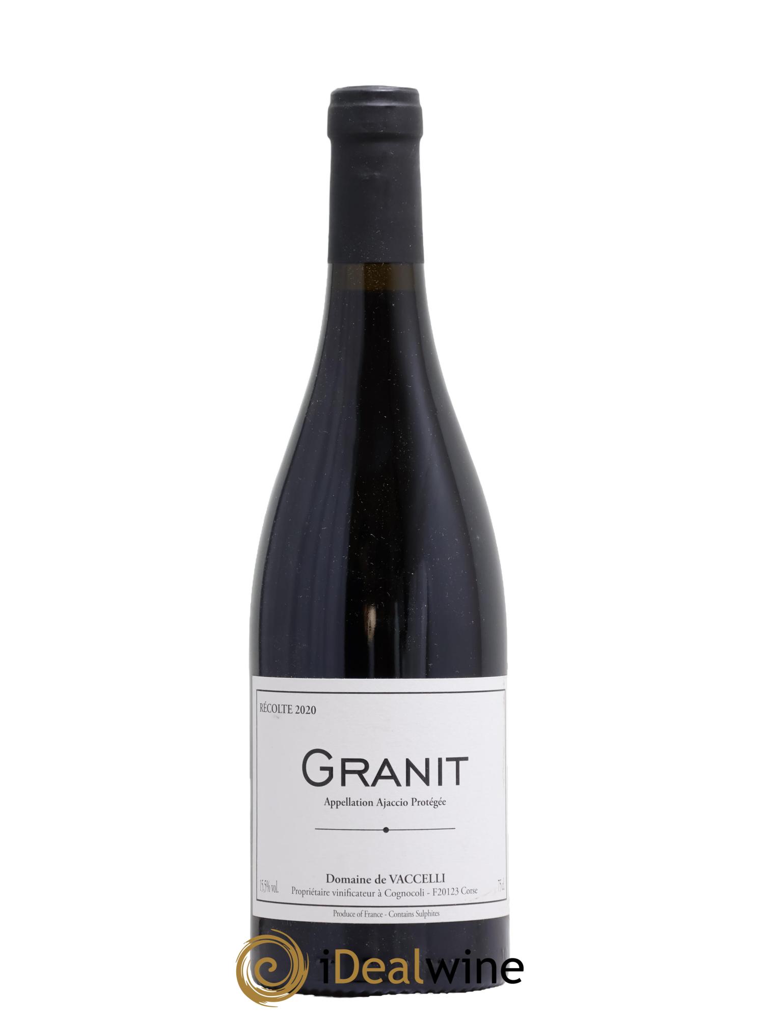 Ajaccio Granit Vaccelli 2020 - Posten von 1 Flasche - 0