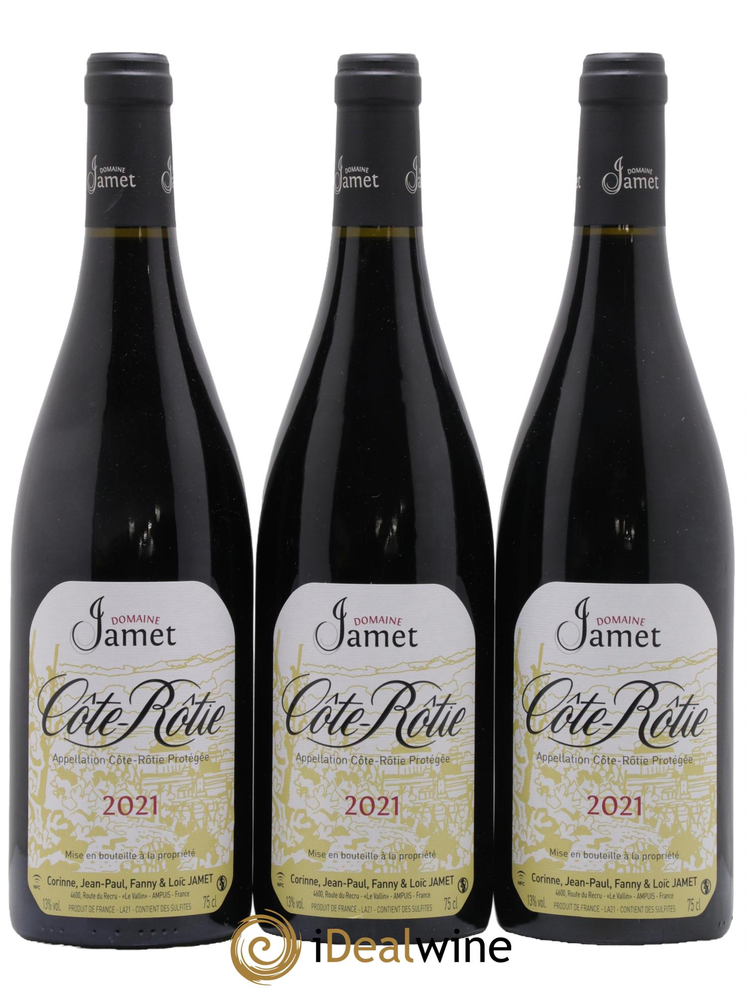 Côte-Rôtie Jamet (Domaine) 2021 - Lot de 3 bouteilles - 0