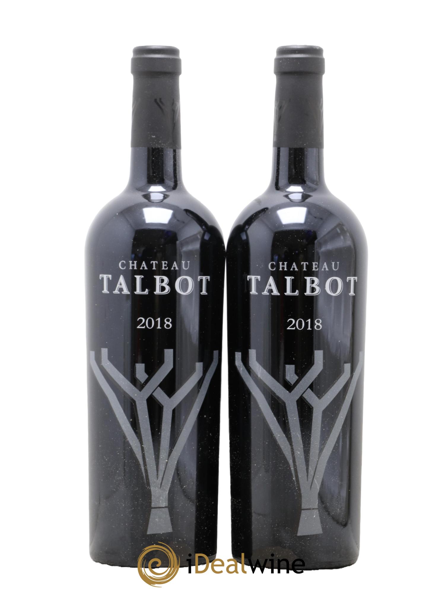 Château Talbot 4ème Grand Cru Classé 2018 - Lot of 2 bottles - 0