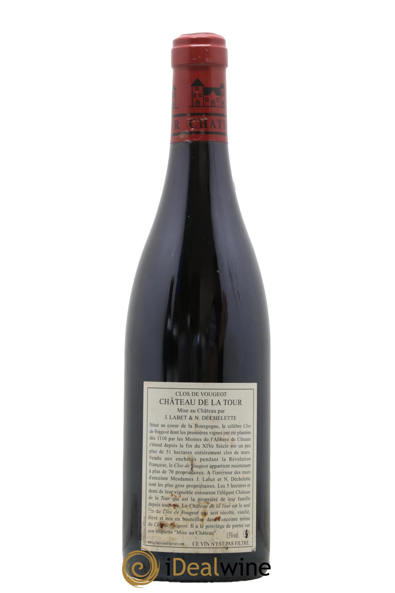 Clos de Vougeot Grand Cru Château de La Tour 2003 - Lotto di 1 bottiglia - 1