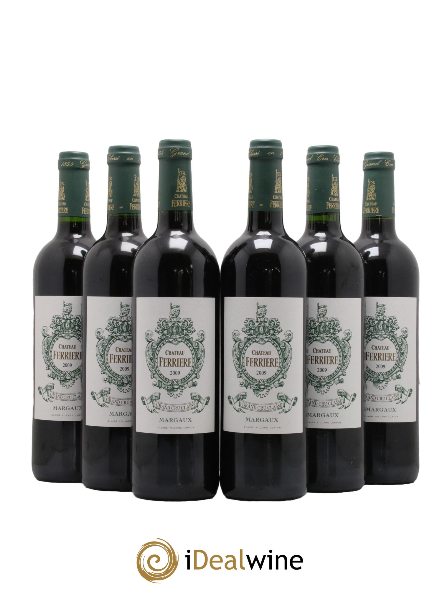 Château Ferrière 3ème Grand Cru Classé  2009 - Lot de 6 bouteilles - 0