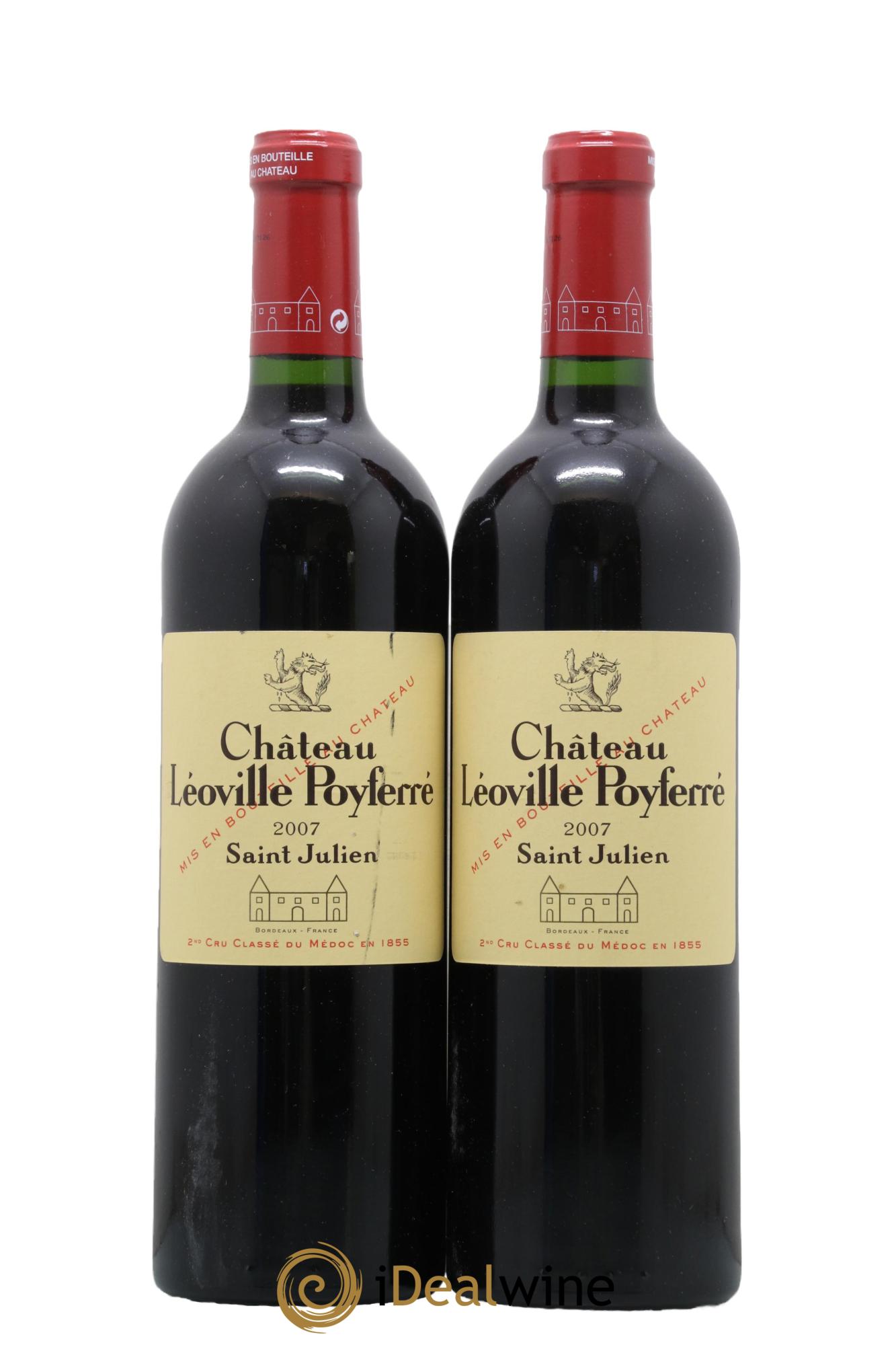 Château Léoville Poyferré 2ème Grand Cru Classé 2007 - Lot de 2 bouteilles - 0