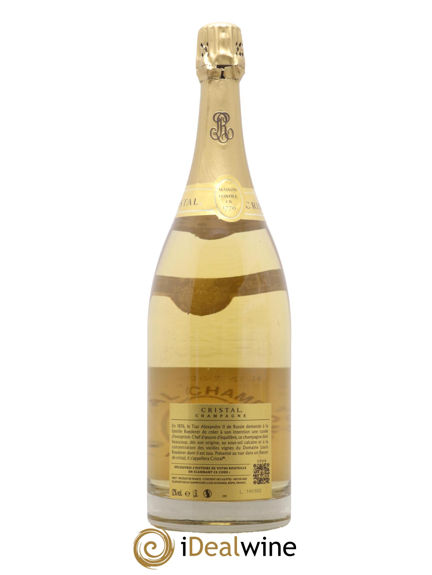 Cristal Louis Roederer 2008 - Lot de 1 magnum - 1