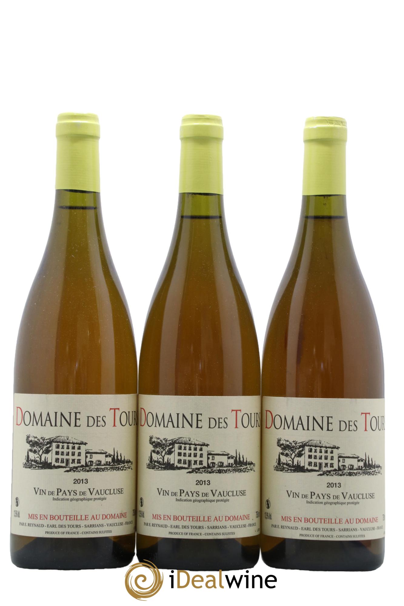 IGP Vaucluse (Vin de Pays de Vaucluse) Domaine des Tours Emmanuel Reynaud 2013 - Lot of 3 bottles - 0