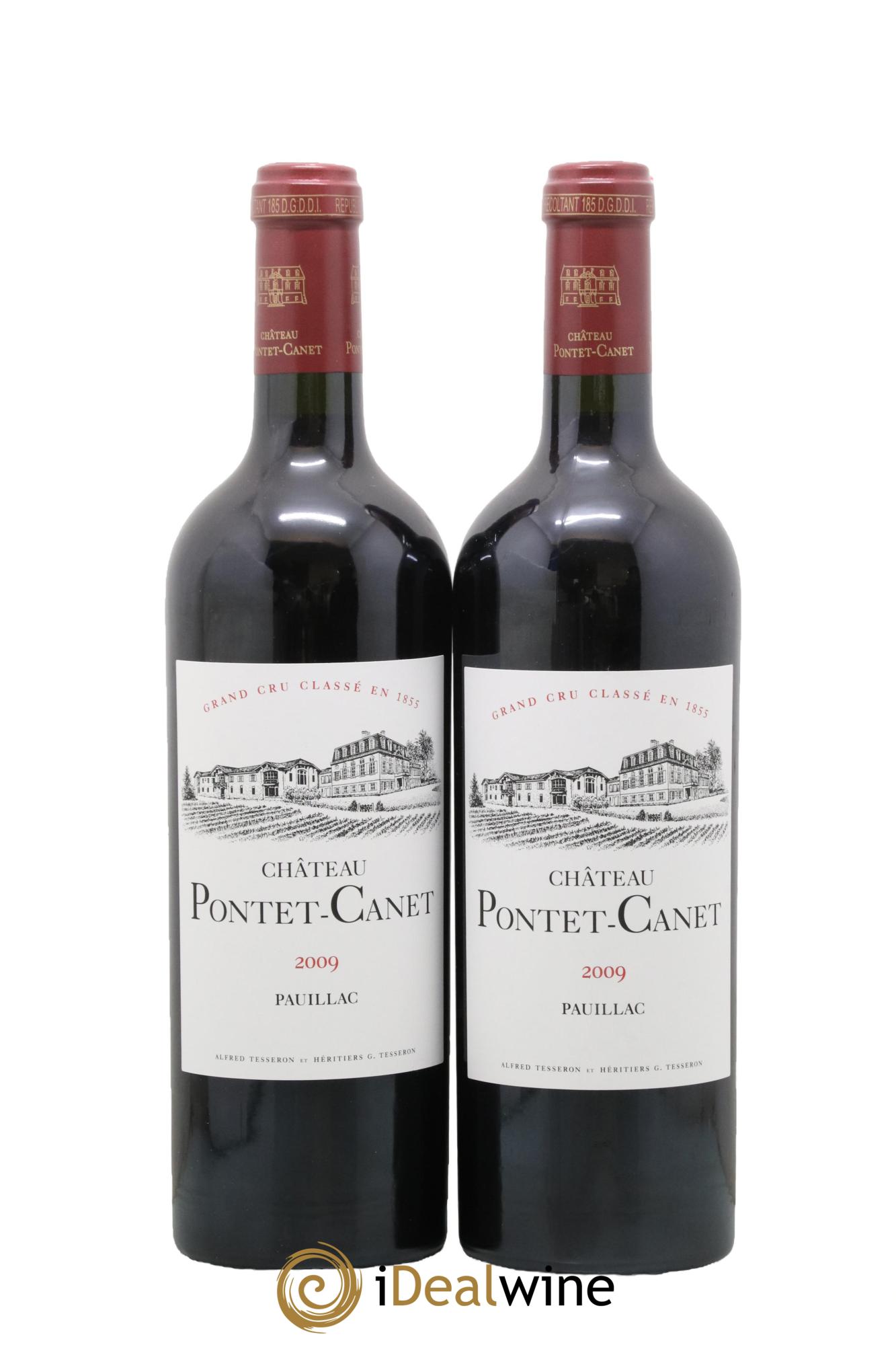 Château Pontet Canet 5ème Grand Cru Classé 2009 - Lot de 2 bouteilles - 0