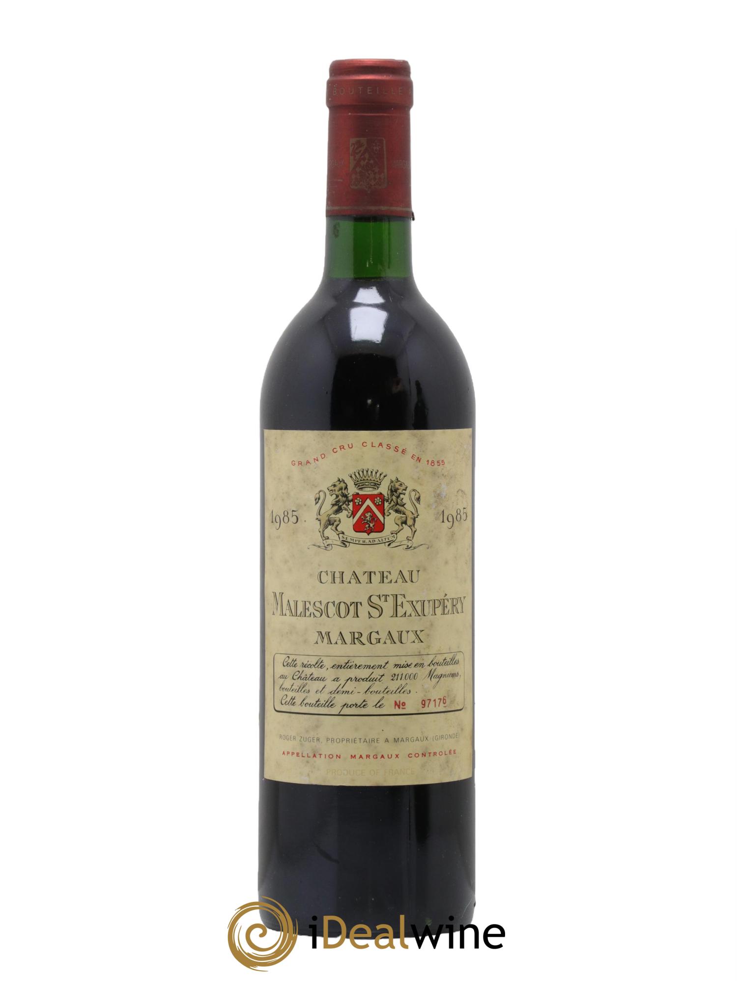 Château Malescot Saint-Exupéry 3ème Grand Cru Classé 1985 - Lotto di 1 bottiglia - 0