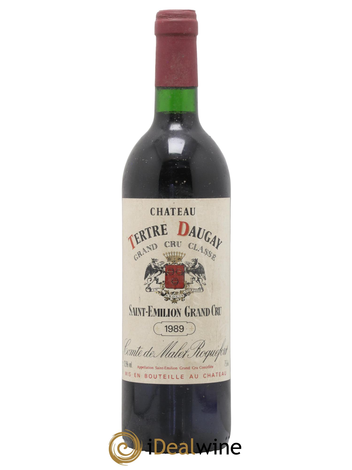 Château Tertre Daugay Grand Cru Classé 1989 - Lot de 1 bouteille - 0