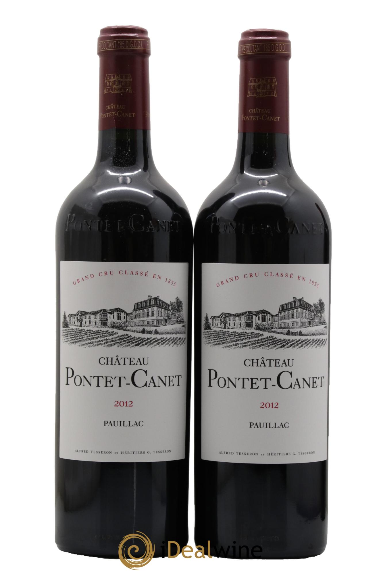 Château Pontet Canet 5ème Grand Cru Classé 2012 - Lotto di 2 bottiglie - 0