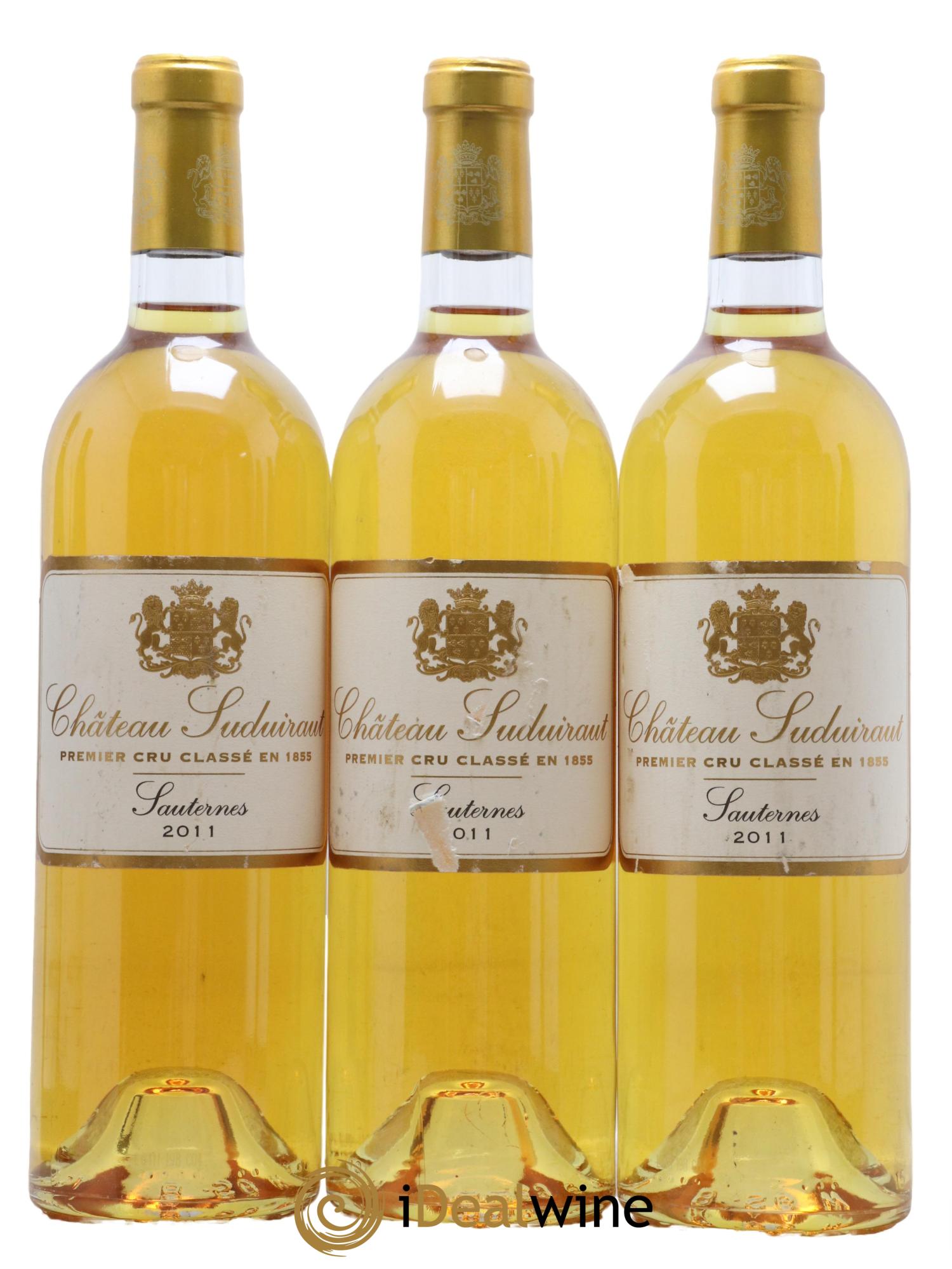 Château Suduiraut 1er Grand Cru Classé  2011 - Lotto di 3 bottiglie - 0