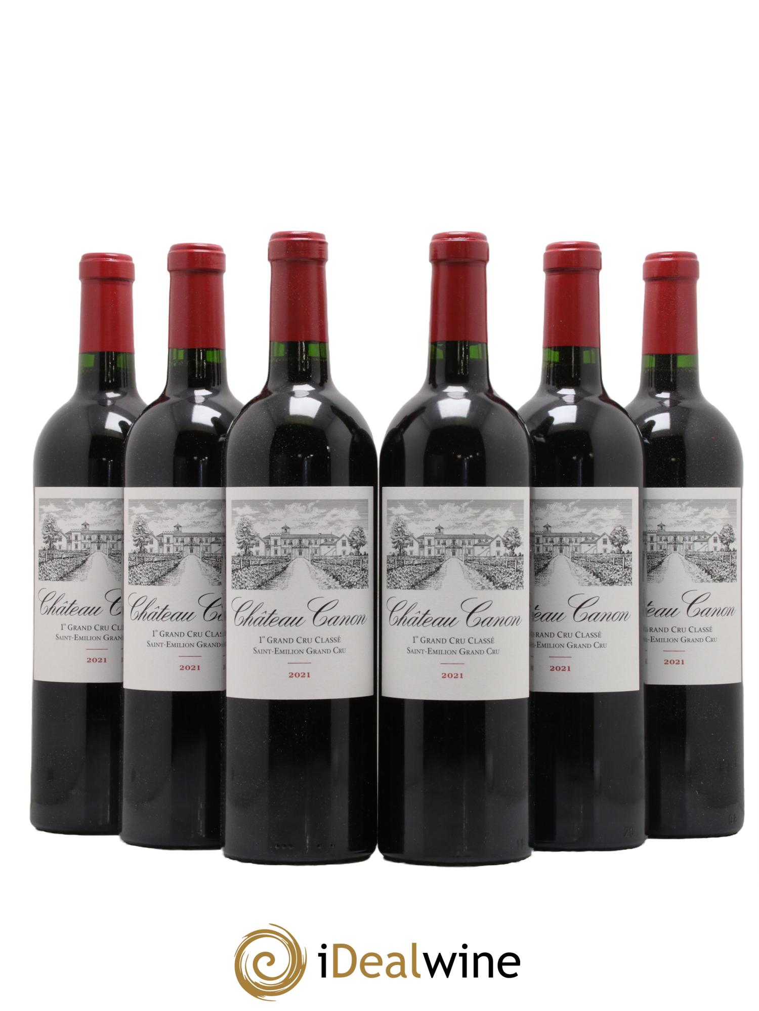 Château Canon 1er Grand Cru Classé B 2021 - Lotto di 6 bottiglie - 0