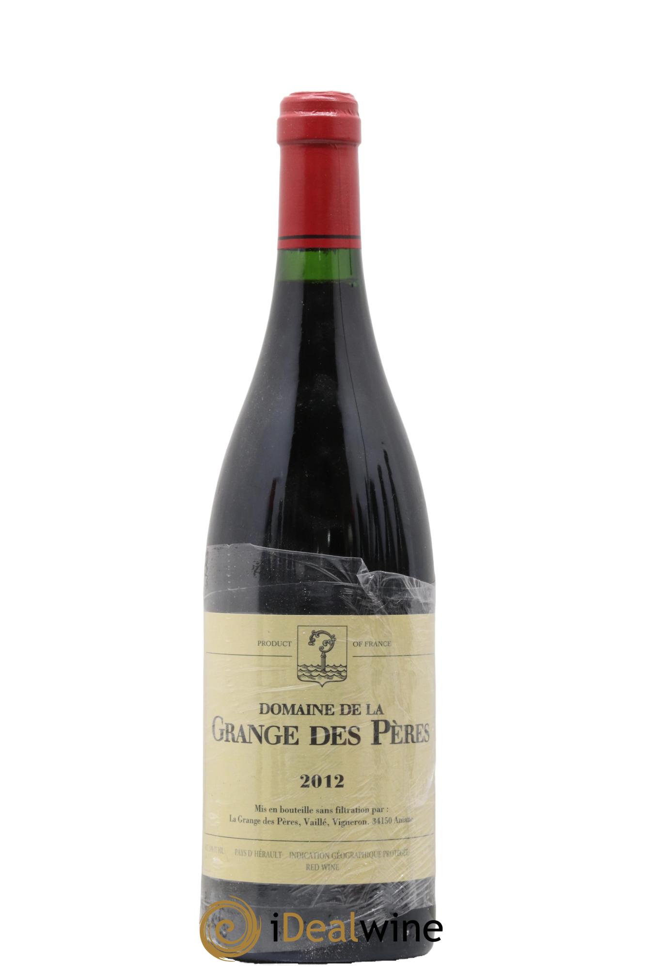 IGP Pays d'Hérault Grange des Pères Laurent Vaillé 2012 - Posten von 1 Flasche - 0