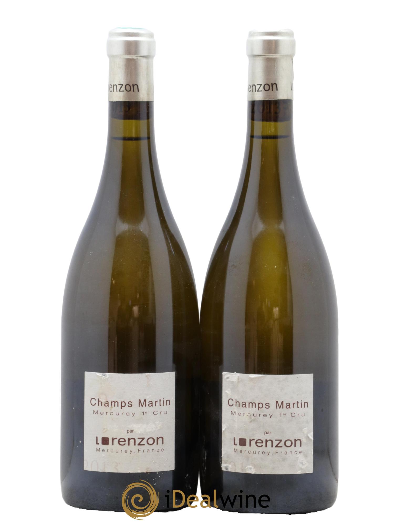 Mercurey 1er Cru Les Champs Martin Bruno Lorenzon  2013 - Lotto di 2 bottiglie - 0