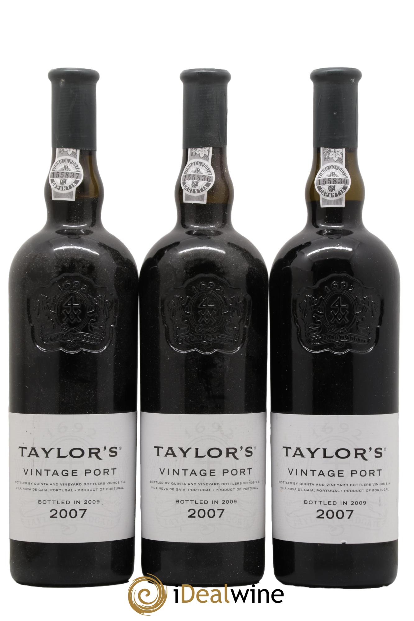 Porto Taylor's Vintage 2007 - Lotto di 3 bottiglie - 0