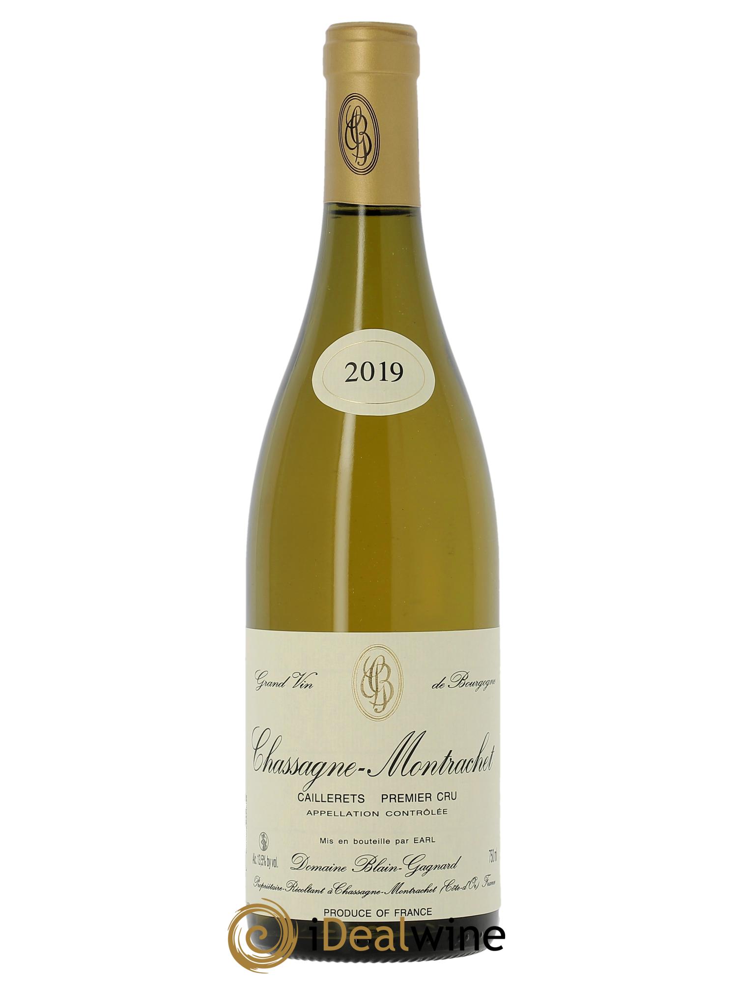 Chassagne-Montrachet 1er Cru Caillerets Blain-Gagnard (Domaine)  2019 - Lot de 1 bouteille - 0