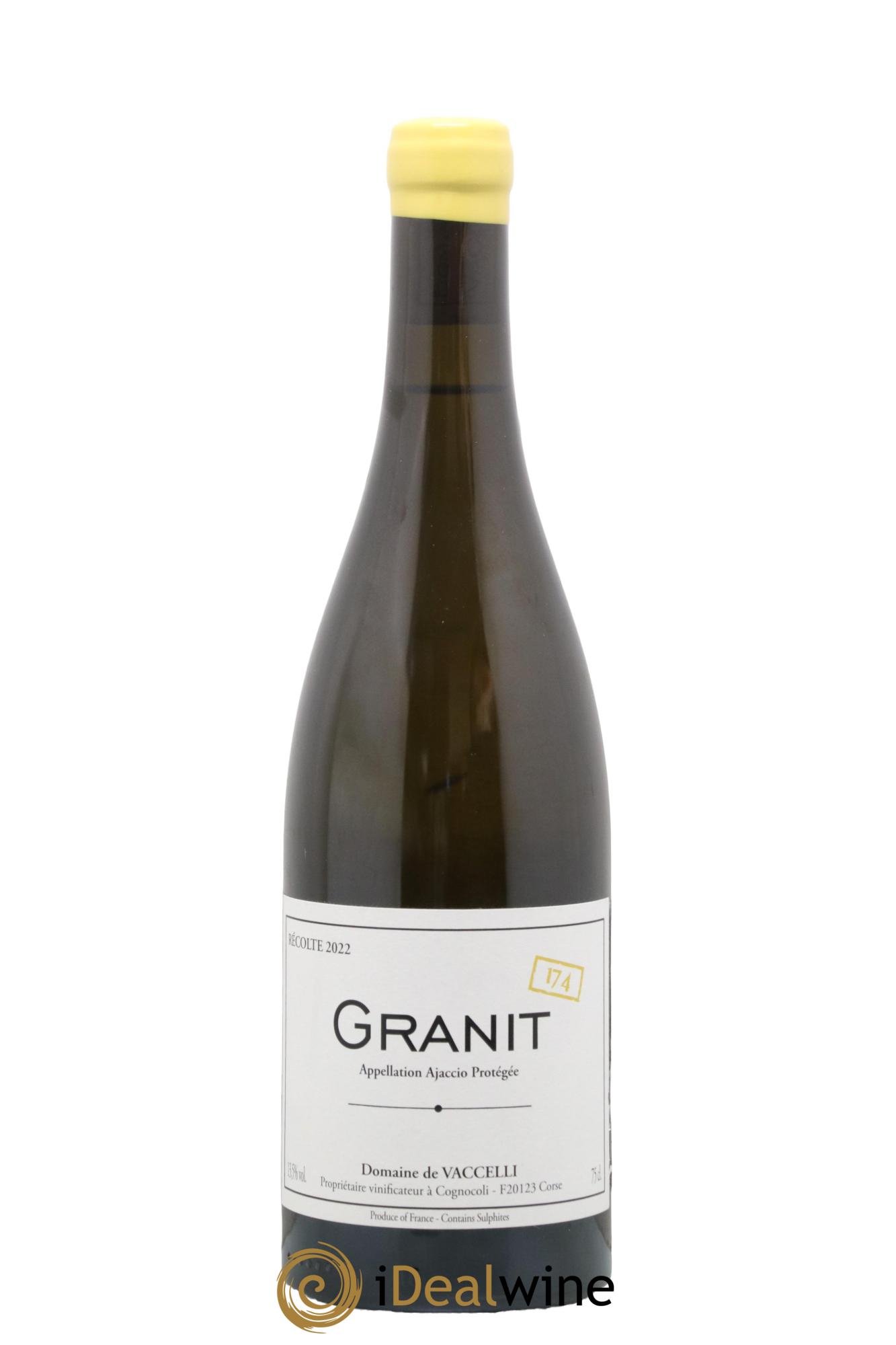 Ajaccio Granit 174 Domaine Vaccelli 2022 - Lot of 1 bottle - 0