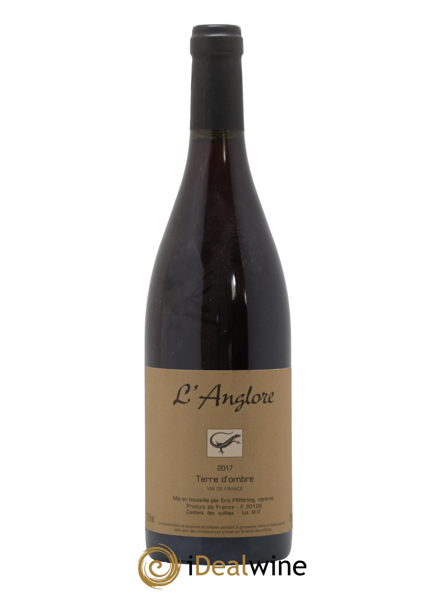 Vin de France Terre d'Ombre L'Anglore 2017 - Lot de 1 bouteille - 0