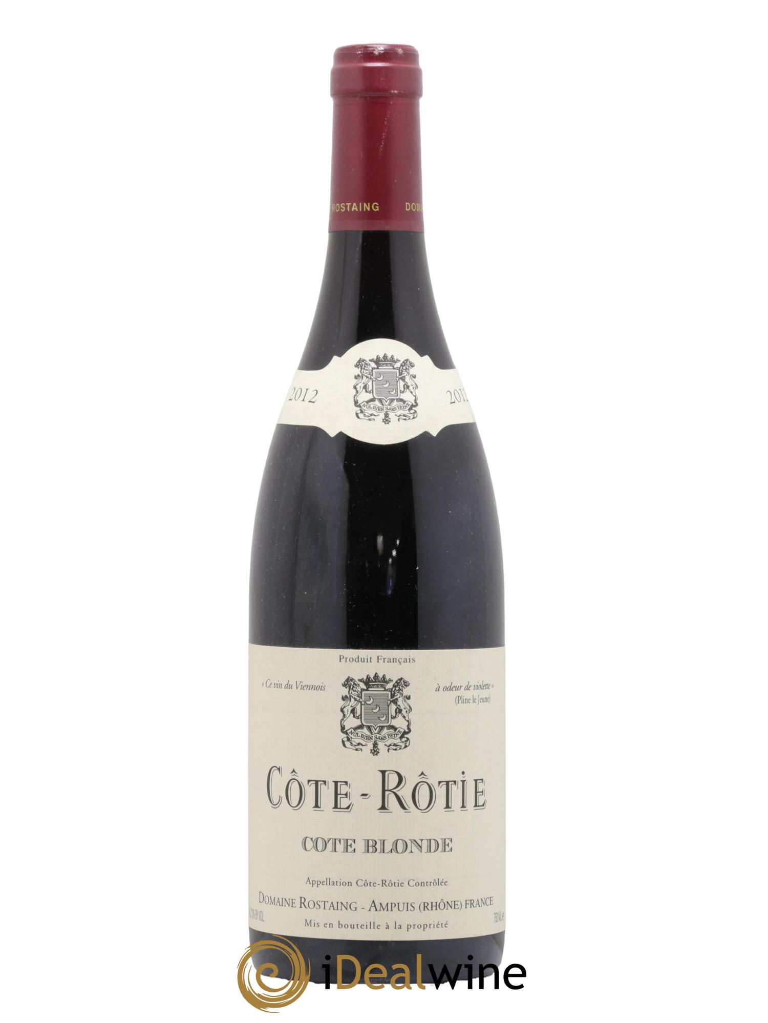 Côte-Rôtie Côte Blonde René Rostaing 2012 - Posten von 1 Flasche - 0