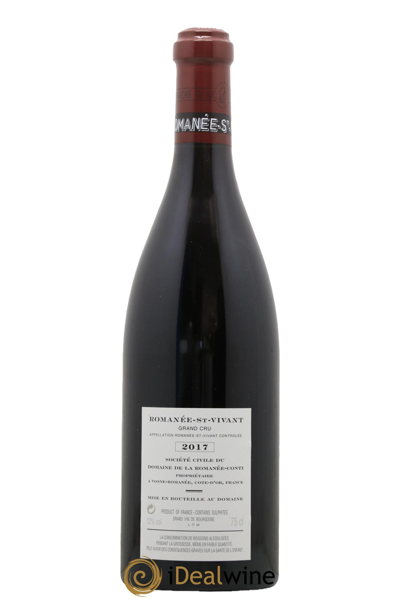 Romanée-Saint-Vivant Grand Cru Domaine de la Romanée-Conti 2017 - Lot de 1 bouteille - 1