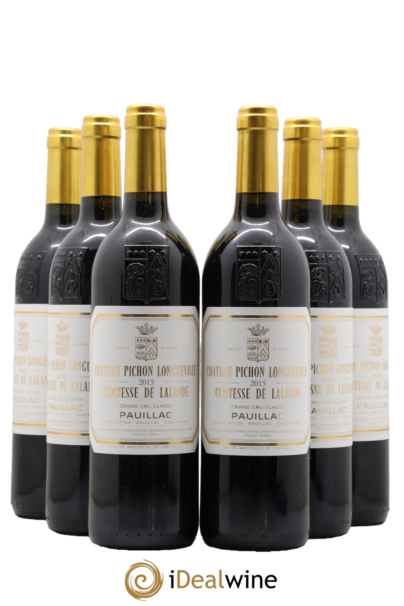 Château Pichon Longueville Comtesse de Lalande 2ème Grand Cru Classé 2015 - Lot de 6 bouteilles - 0