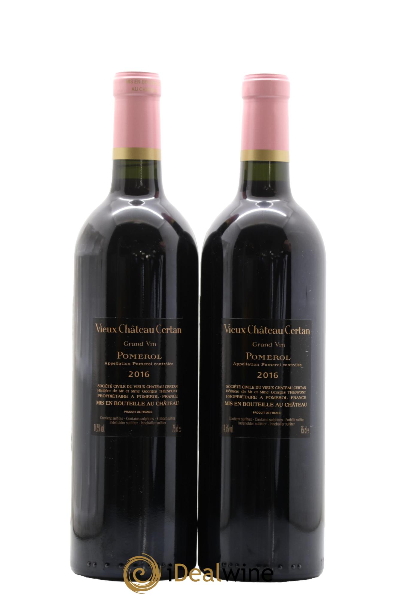 Vieux Château Certan 2016 - Lot of 2 bottles - 1