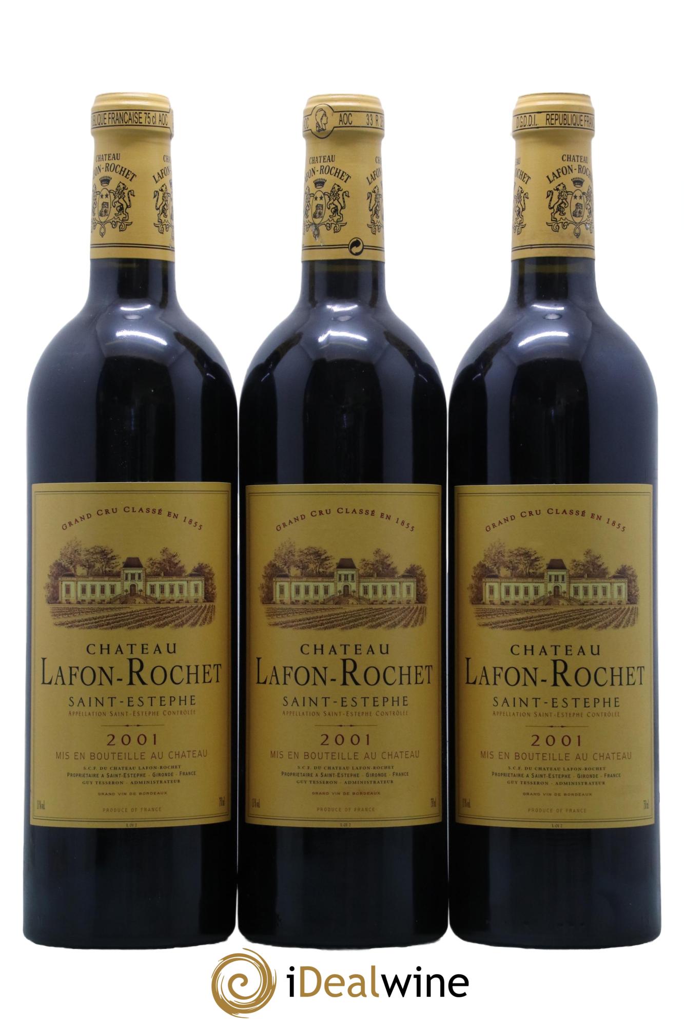 Château Lafon Rochet 4ème Grand Cru Classé  2001 - Lot de 12 bouteilles - 4