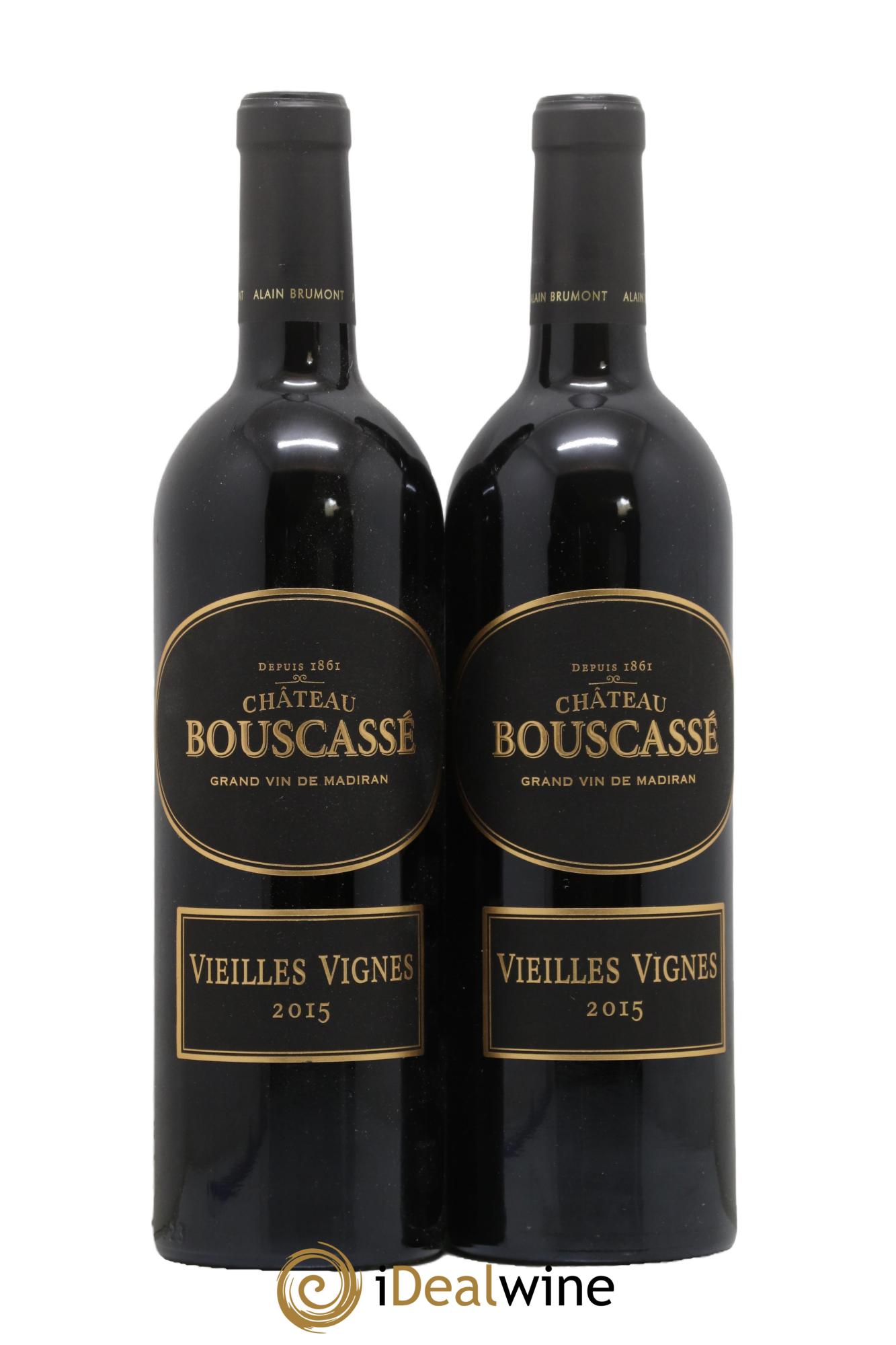 Madiran Vieilles Vignes Château Bouscassé - Alain Brumont 2015 - Posten von 2 Flaschen - 0