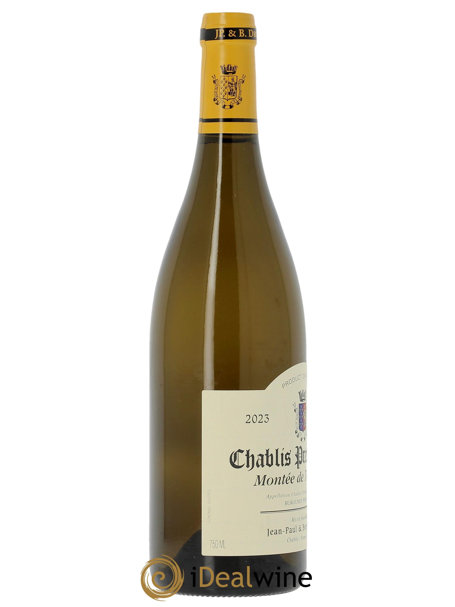 Chablis 1er Cru Montée de Tonnerre Jean-Paul & Benoît Droin (Domaine)  2023 - Lot de 1 bouteille - 2