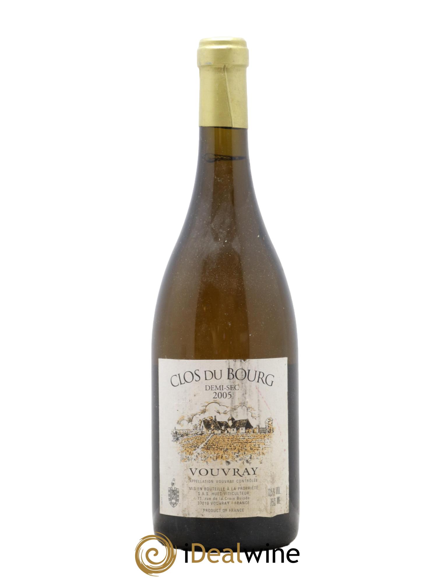 Vouvray Clos du Bourg Demi-Sec Domaine Huet 2005 - Lot of 1 bottle - 0