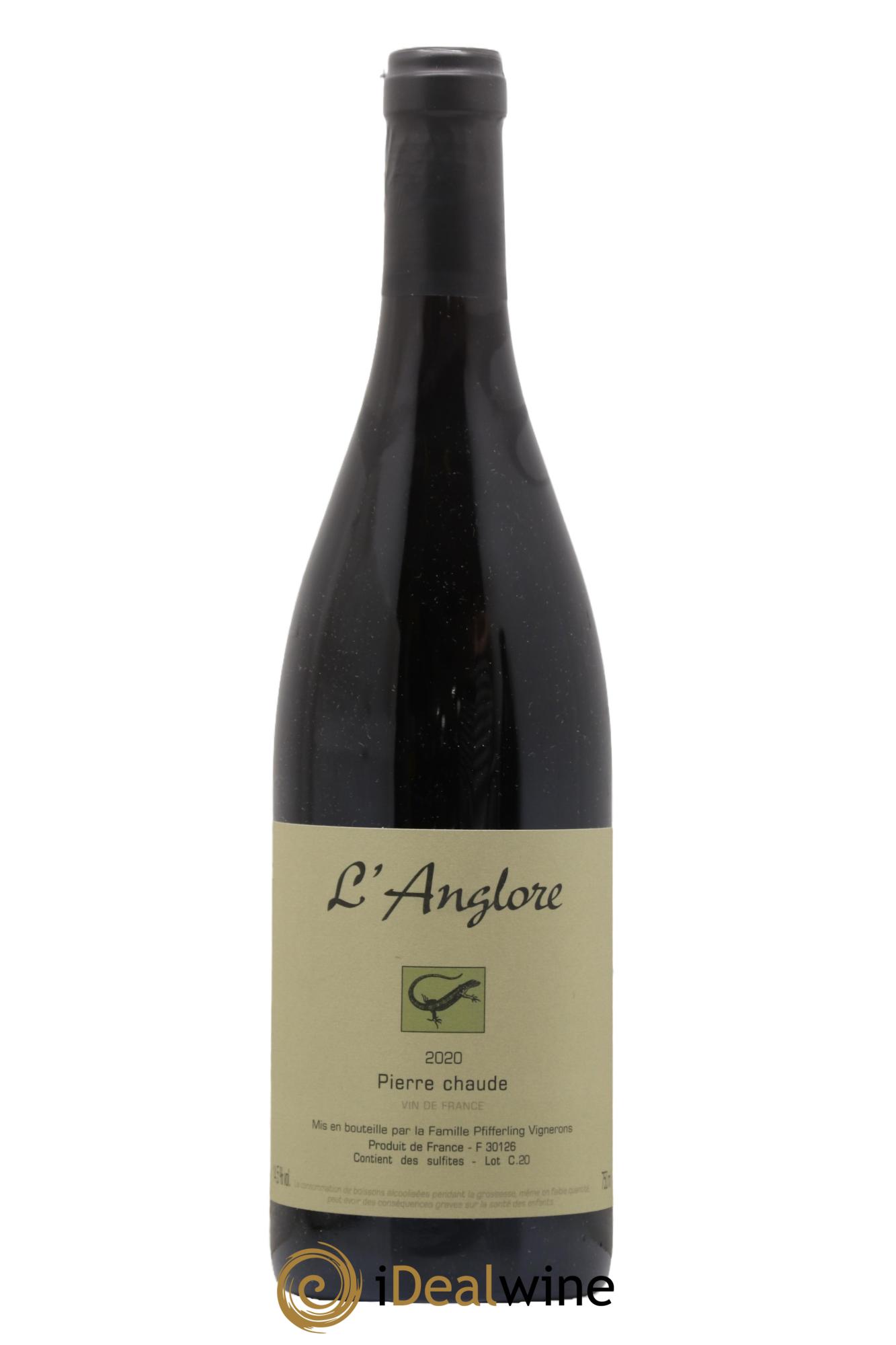 Vin de France Pierre chaude L'Anglore  2020 - Lot de 1 bouteille - 0