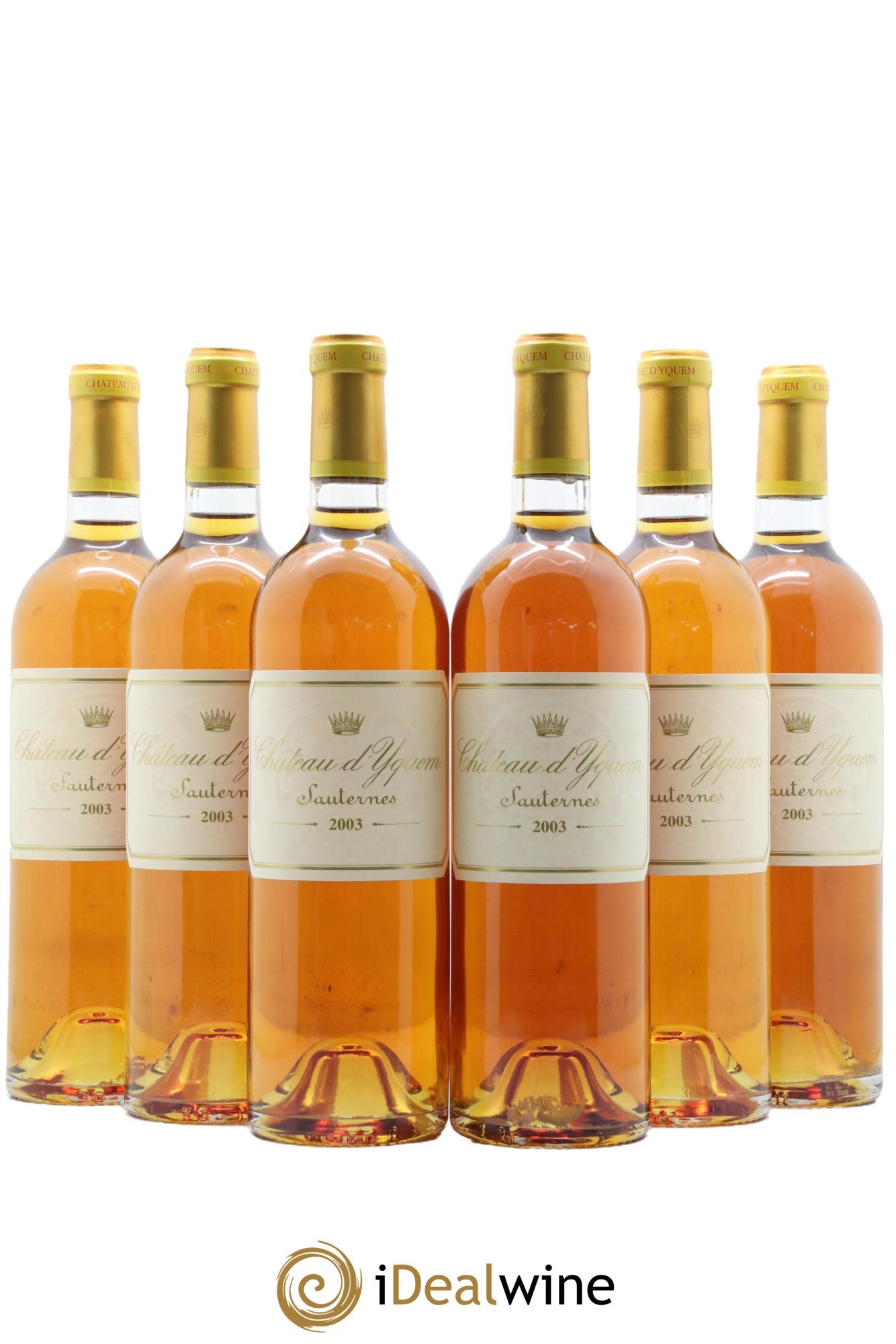 Château d' Yquem 1er Cru Classé Supérieur 2003 - Posten von 6 Flaschen - 0