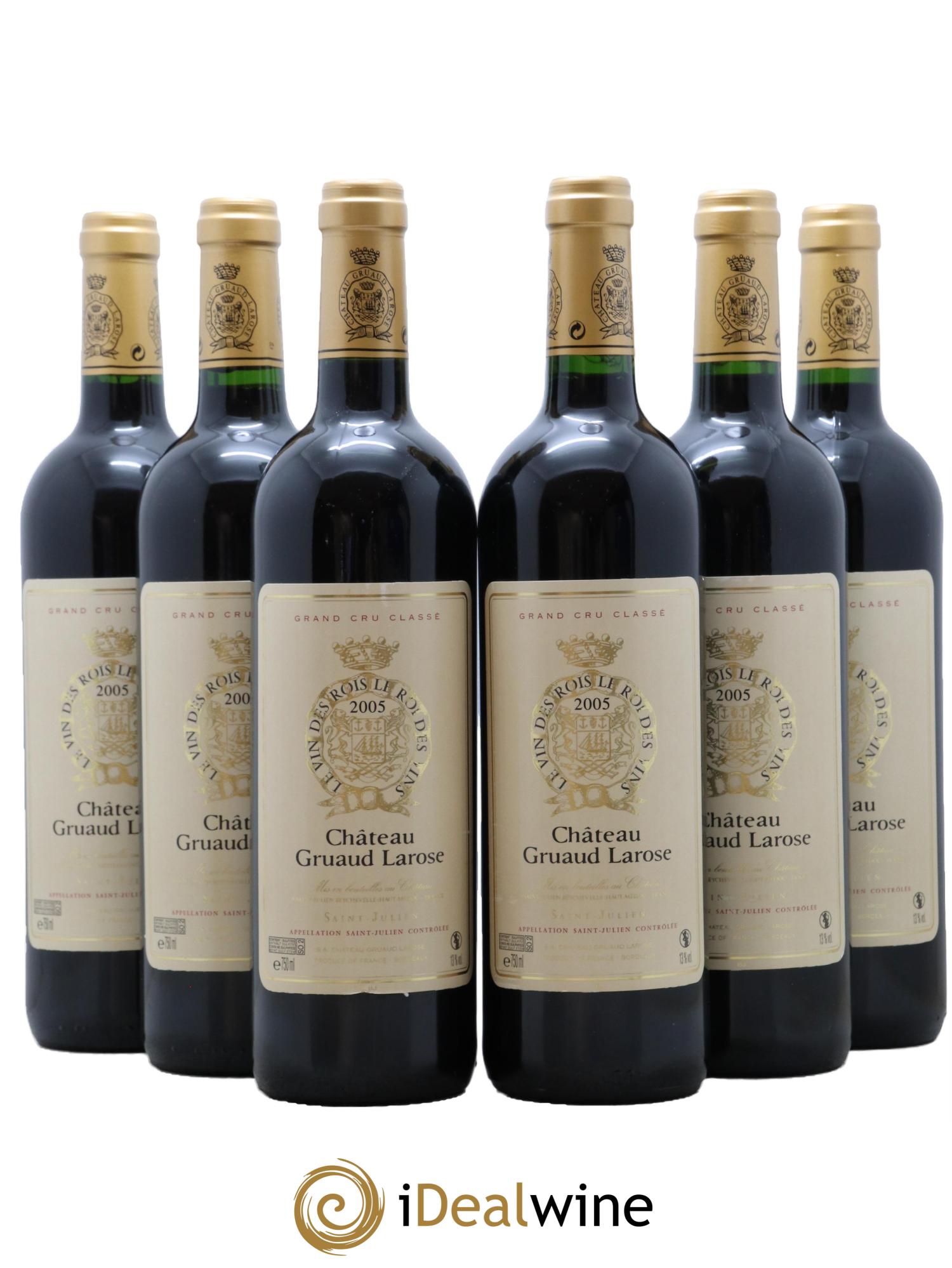 Château Gruaud Larose 2ème Grand Cru Classé 2005 - Lot de 6 bouteilles - 0