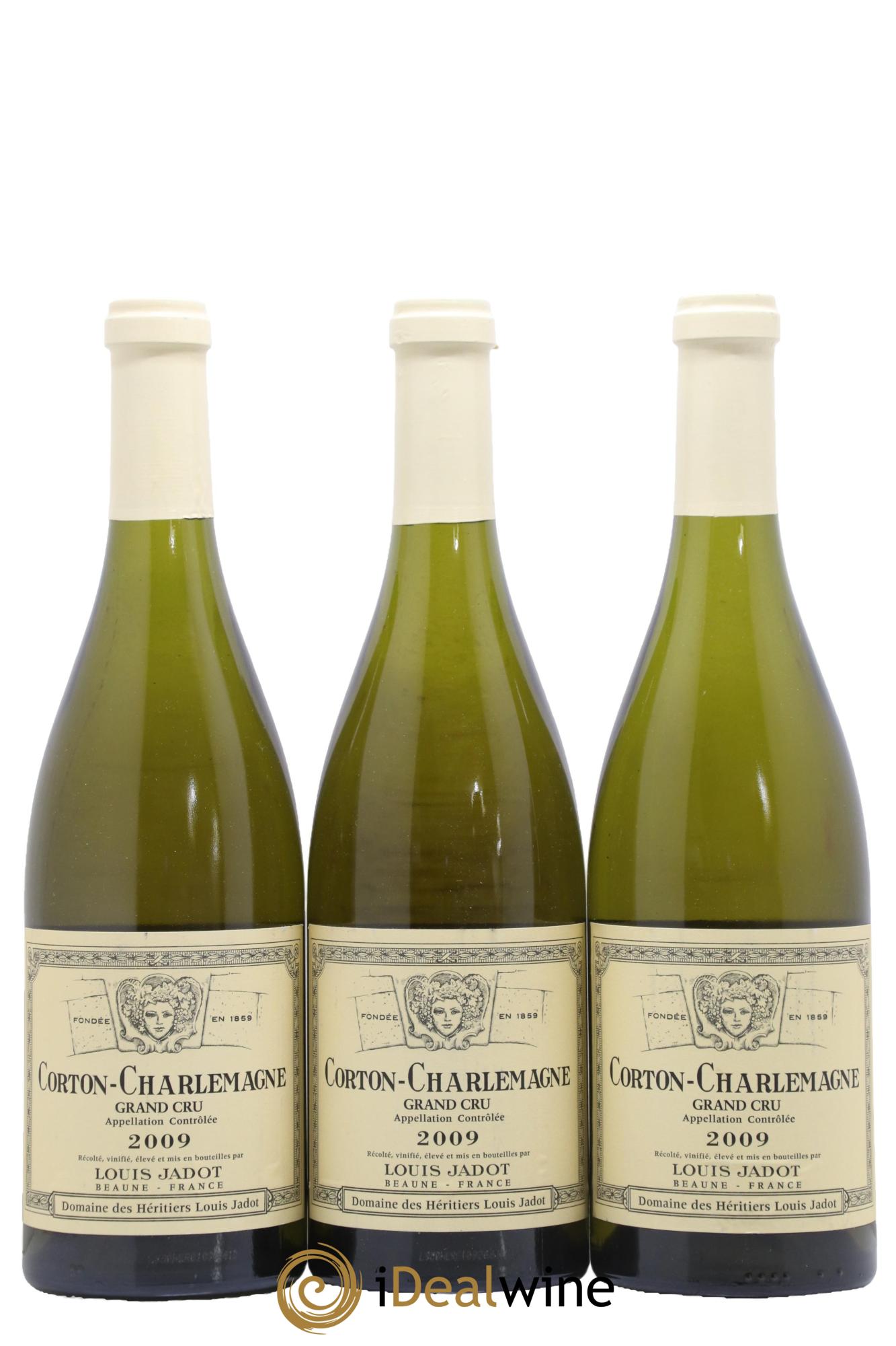 Corton-Charlemagne Grand Cru Héritiers Louis Jadot (Domaine des) - Louis Jadot 2009 - Lot of 3 bottles - 0