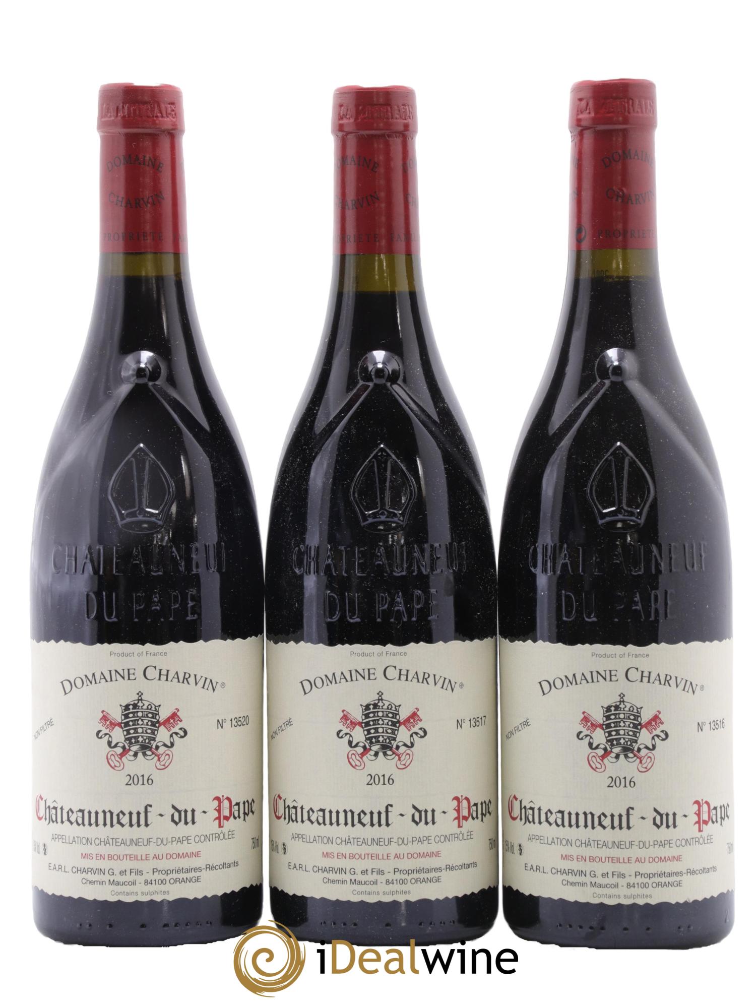 Châteauneuf-du-Pape Charvin (Domaine) 2016 - Posten von 3 Flaschen - 0