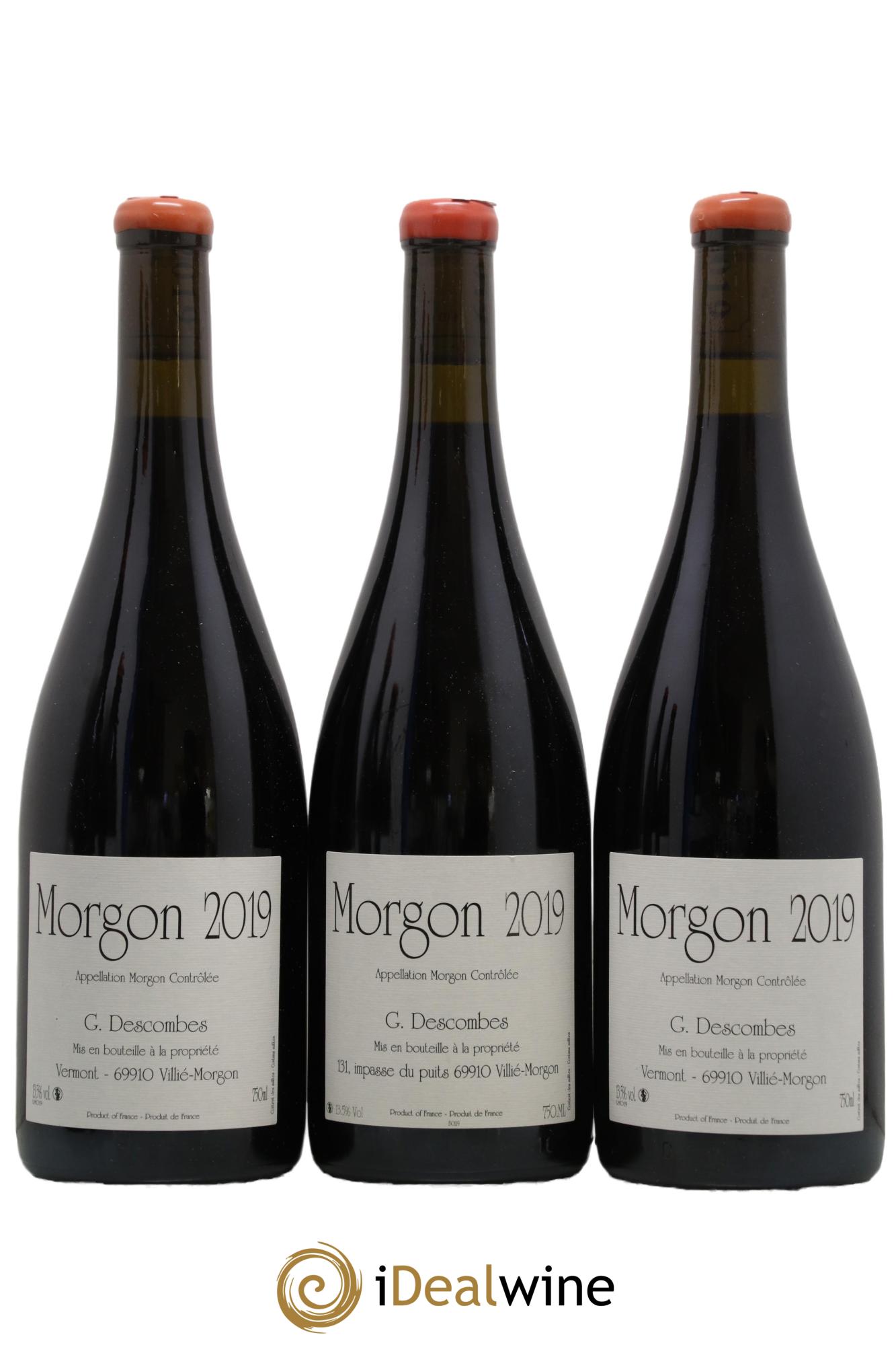 Morgon Georges Descombes (Domaine) 2019 - Lotto di 3 bottiglie - 0