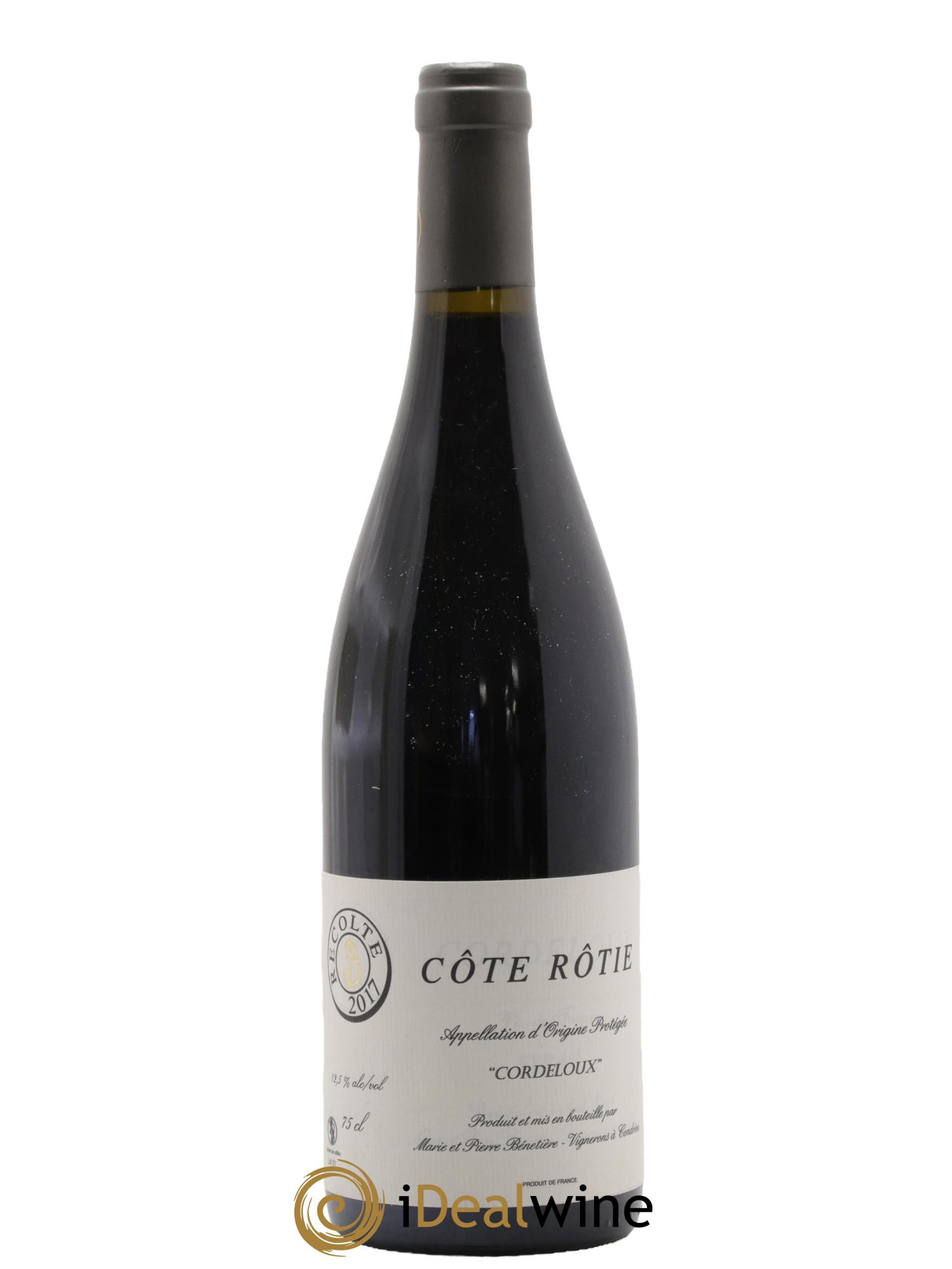 Côte-Rôtie Cordeloux Marie et Pierre Bénetière (Domaine) 2017 - Lotto di 1 bottiglia - 0